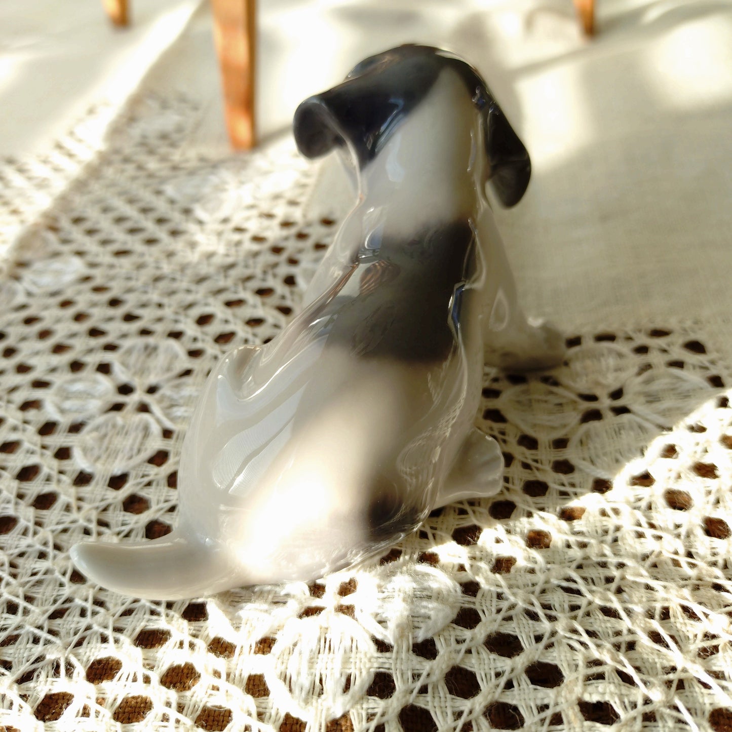 Royal Copenhagen Sunset Puppy Figurine is approximately 6cm H