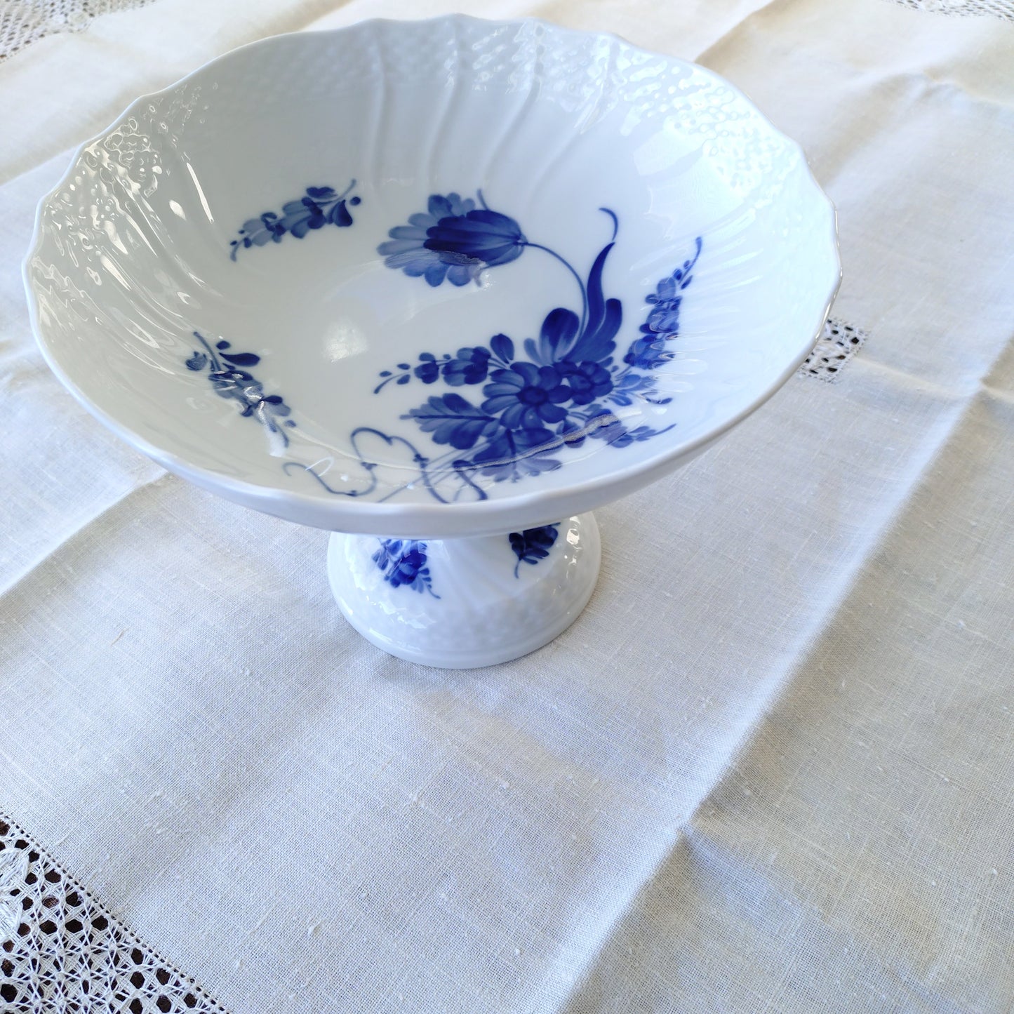 1969-1974年RoyalCopenhagenブルーフラワーカーブのコンポート高さ15.2㎝/Blue Flower Curve Comport
