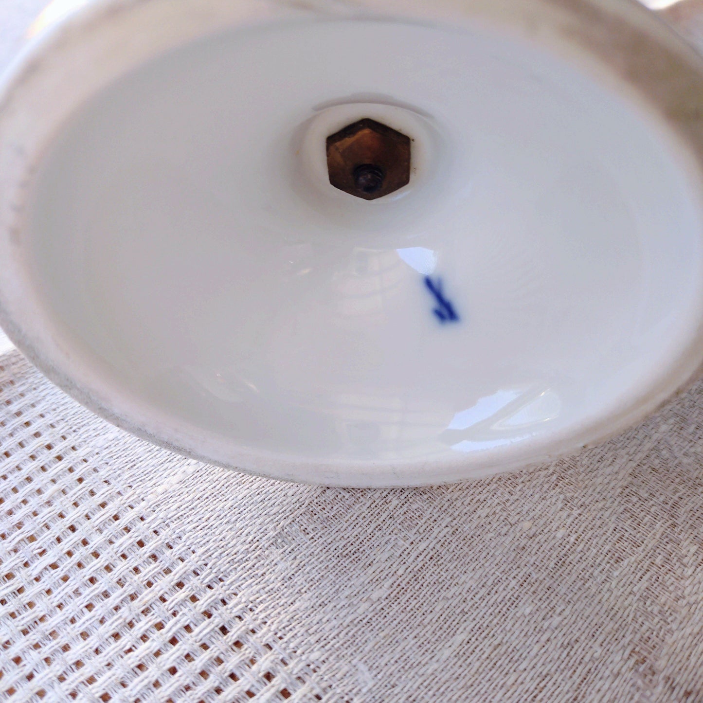 Meissenマイセンのオレンジチューリップの小さなコンポート高さ約14cmH 直径約13.5㎝D