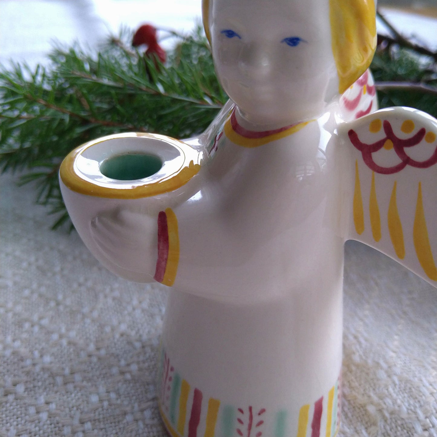 Aluminiaアルミニアの天使キャンドルホルダー高さ約13㎝H/CandleStand