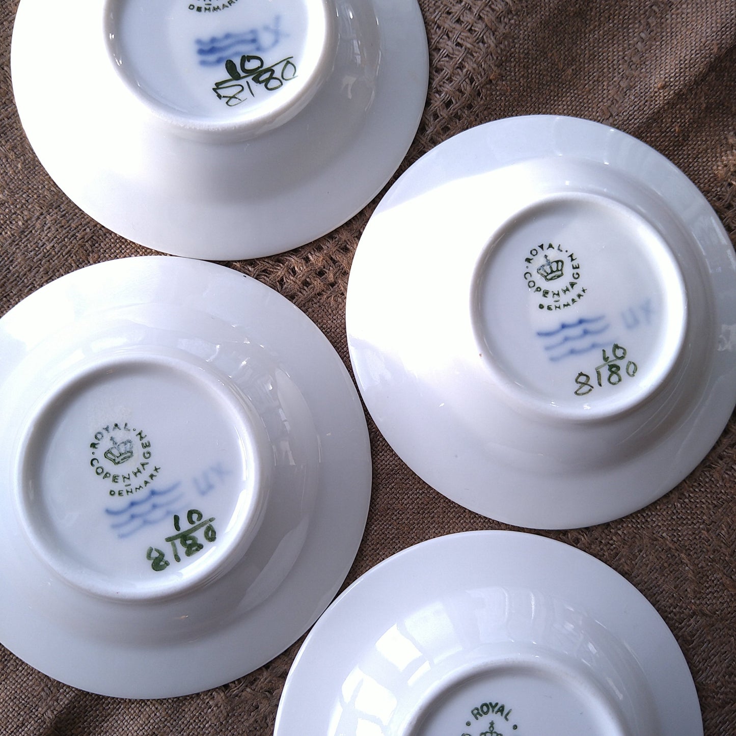 1959年のRoyalCopenhagenブルーフラワープレインのバター皿直径8.2㎝D/BlueFlowerPlainButterPlate