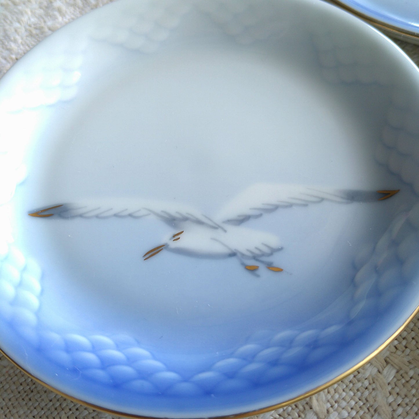 1970～1983年のBingGrondahlビングオーグレンダール・シーガルのバタープレート直径約10㎝Φ/B＆G・Seagull・ButterPad