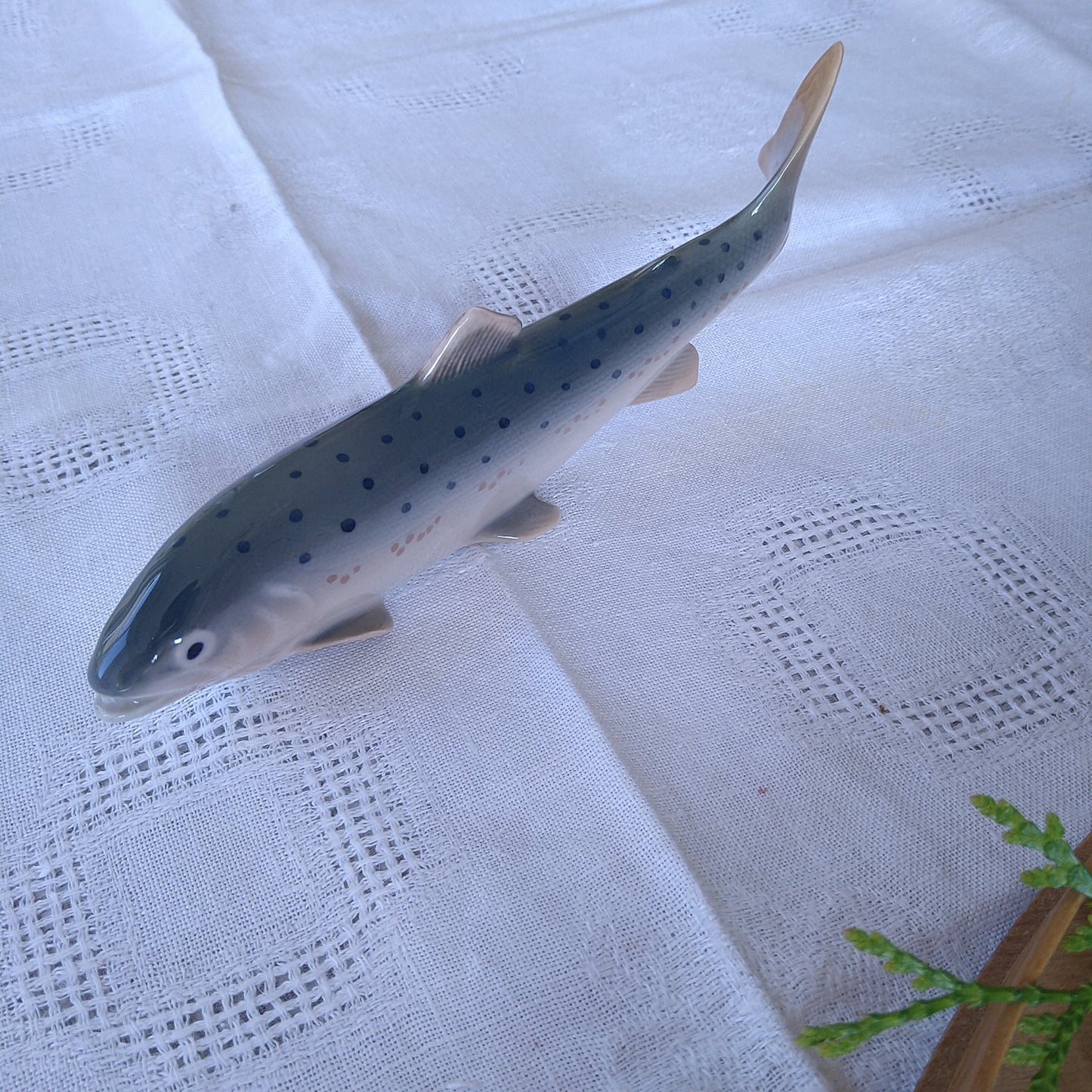 Royal Copenhagen Rainbow Trout Figurine, approx. 20.5cm L, approx. 7cm H