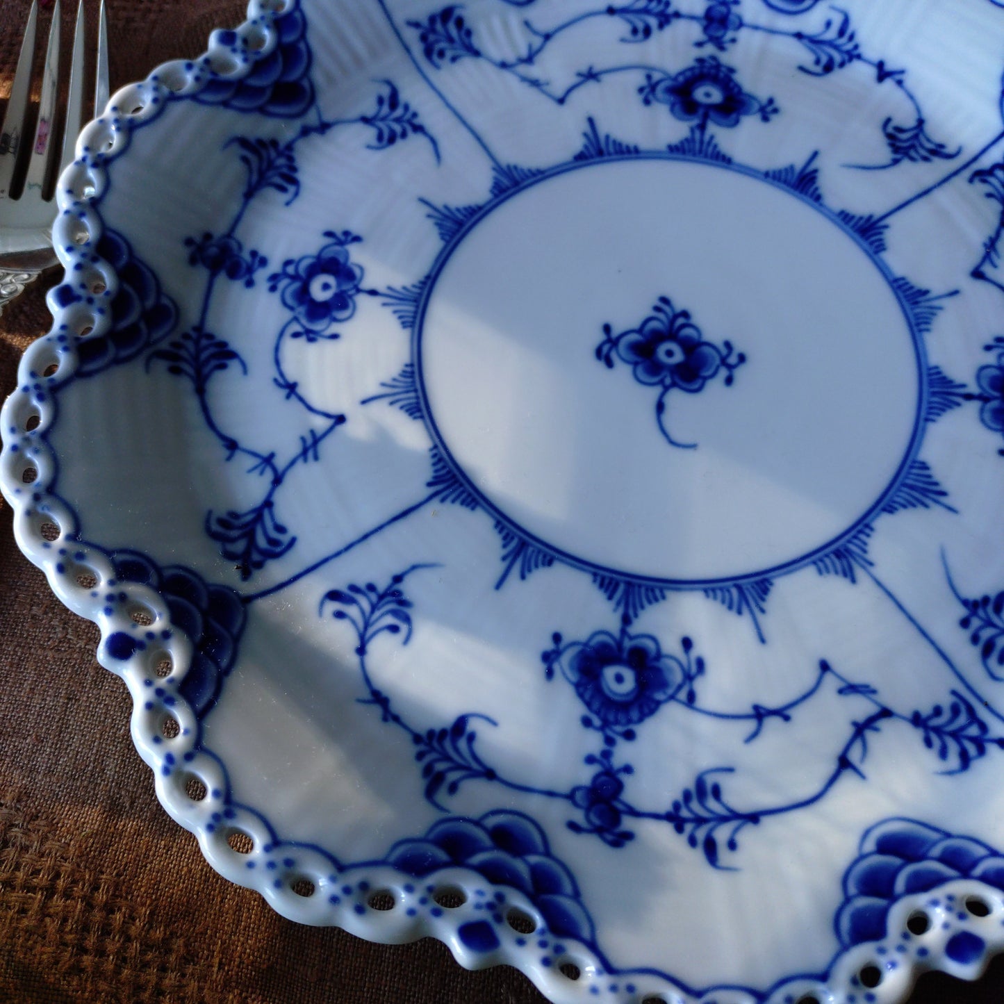1975-1979年RoyalCopenhagenFullLaceフルレース直径約25㎝Dのお皿/Plate25cm