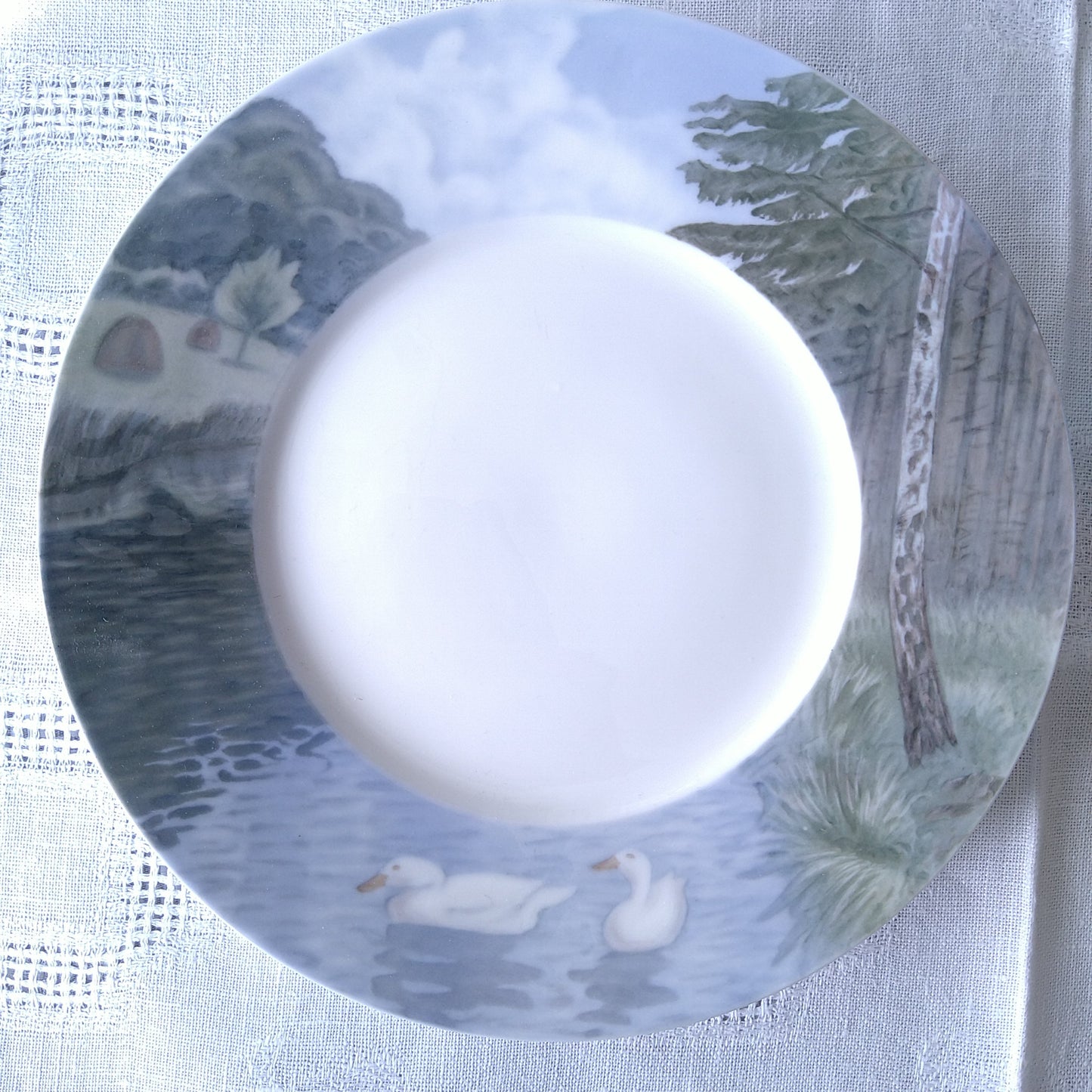 1889～1922年RoyalCopenhagenロイヤルコペンハーゲンアールヌーボーのランチ/デザートプレート直径約22.2㎝D