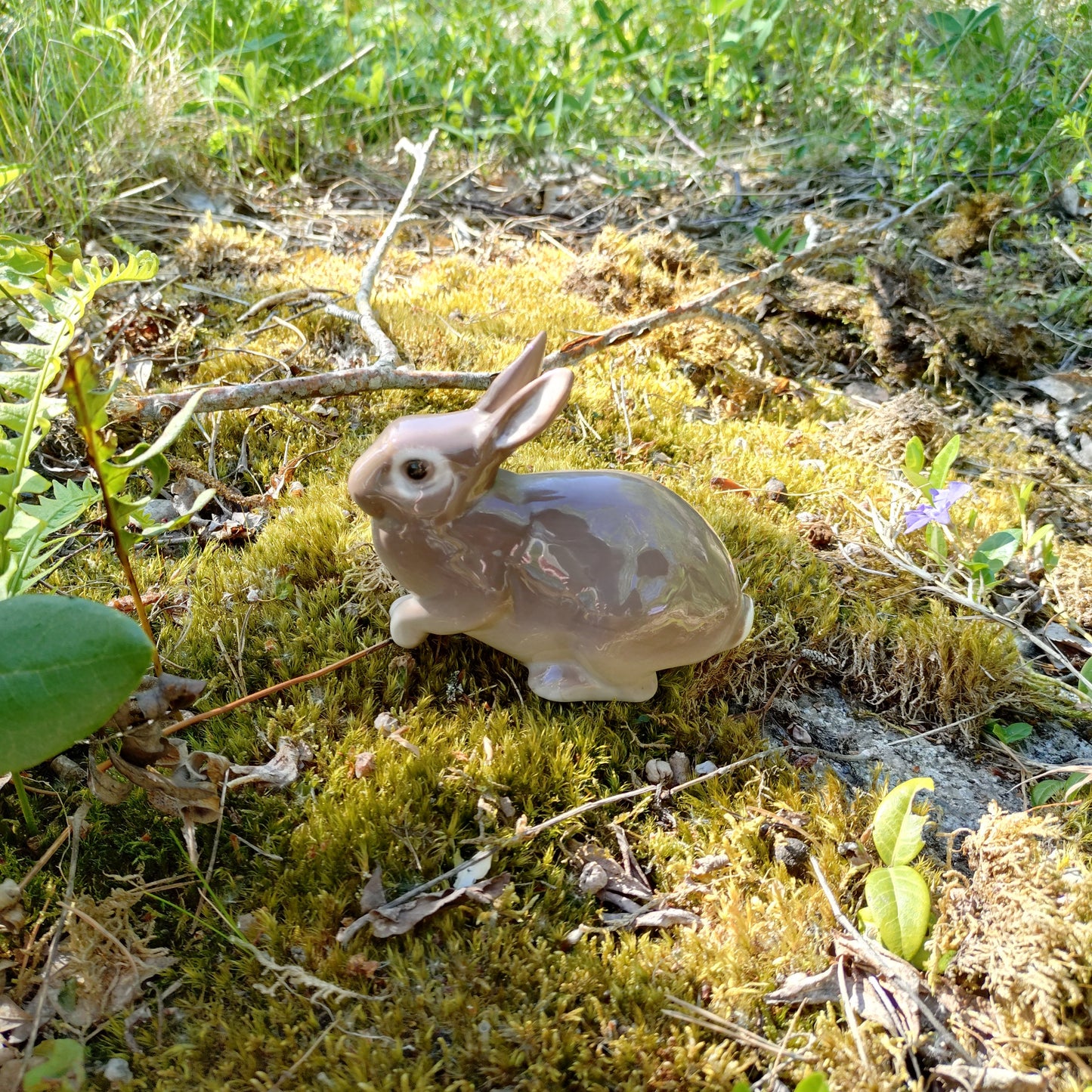 Bing＆Grondahlビングオーグレンダールの茶色うさぎ🐰は体長約12.8㎝L