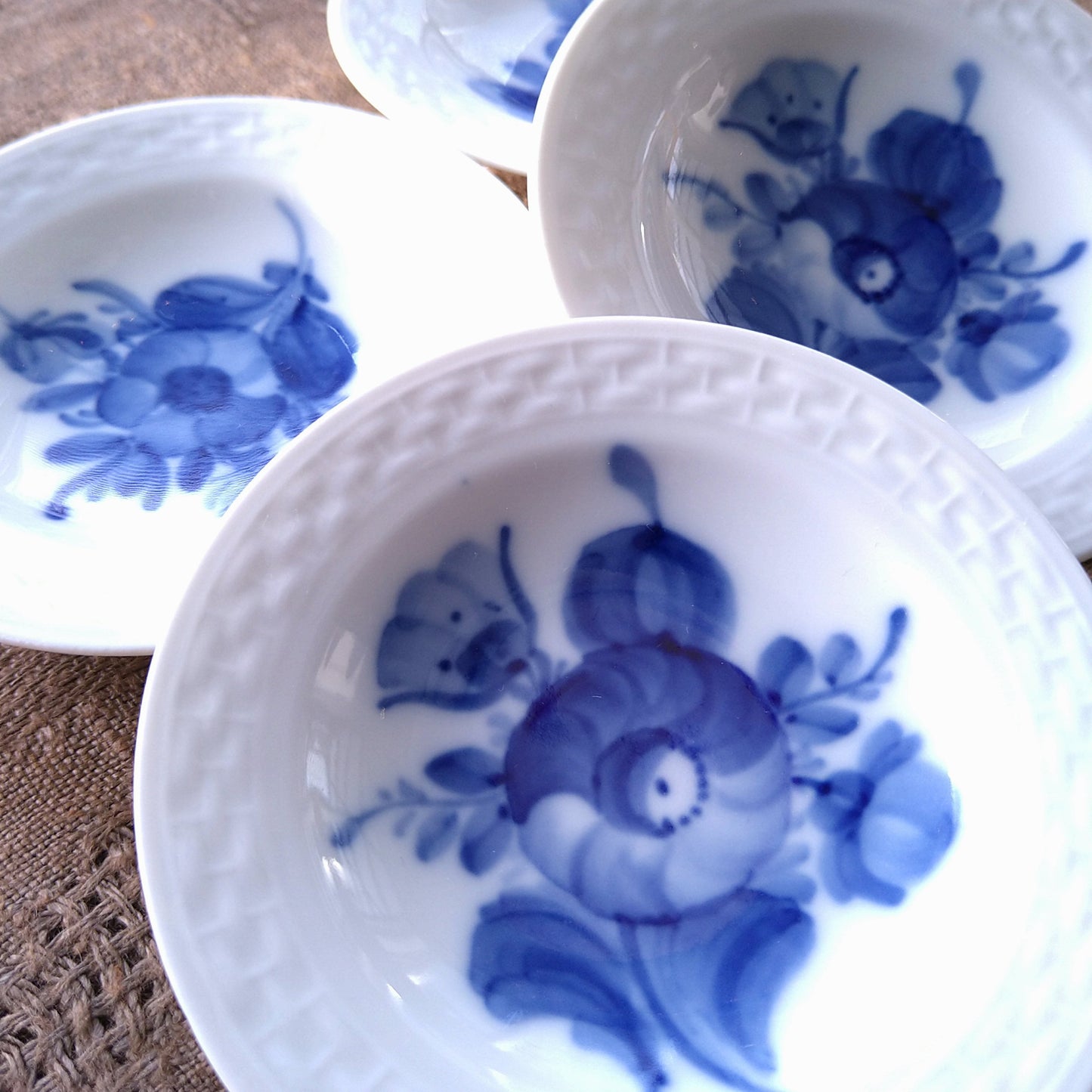 1959年のRoyalCopenhagenブルーフラワープレインのバター皿直径8.2㎝D/BlueFlowerPlainButterPlate