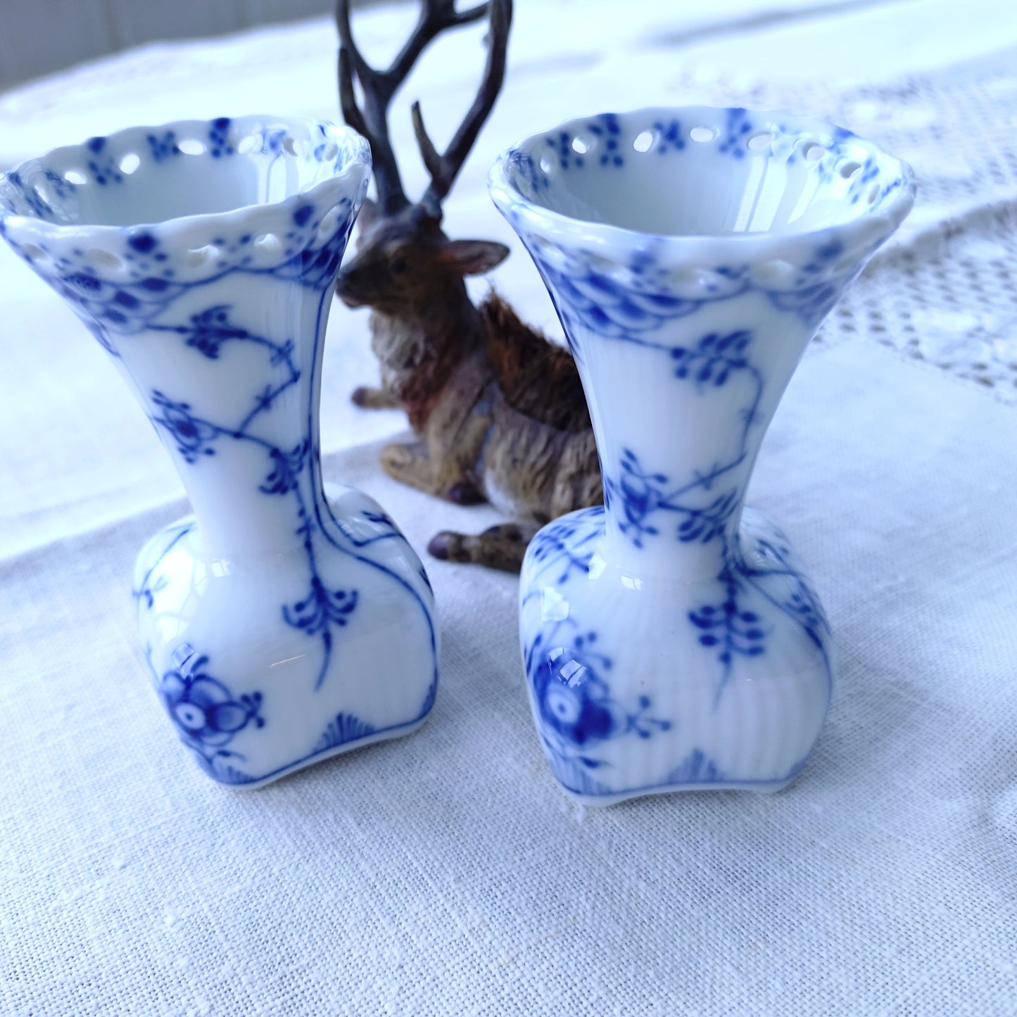 1969ー1974年のRoyalCopenhagenフルレース小さな花瓶高さ8㎝/Full Lace vase 8cmH