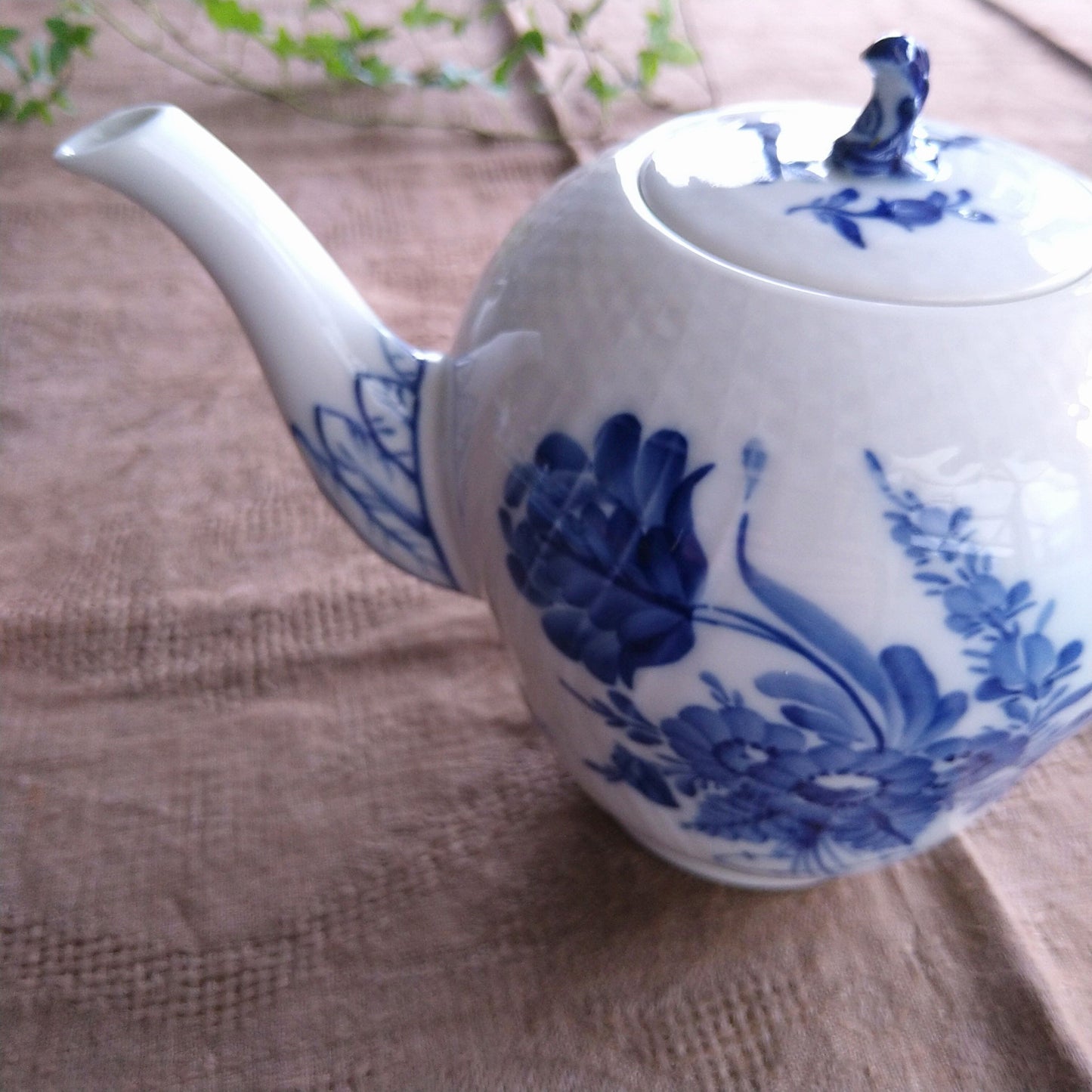 Royal copenhagenブルフラワーカーブティーポット高さ16.5㎝/Blue flower curve Tea pot 16.5cm H