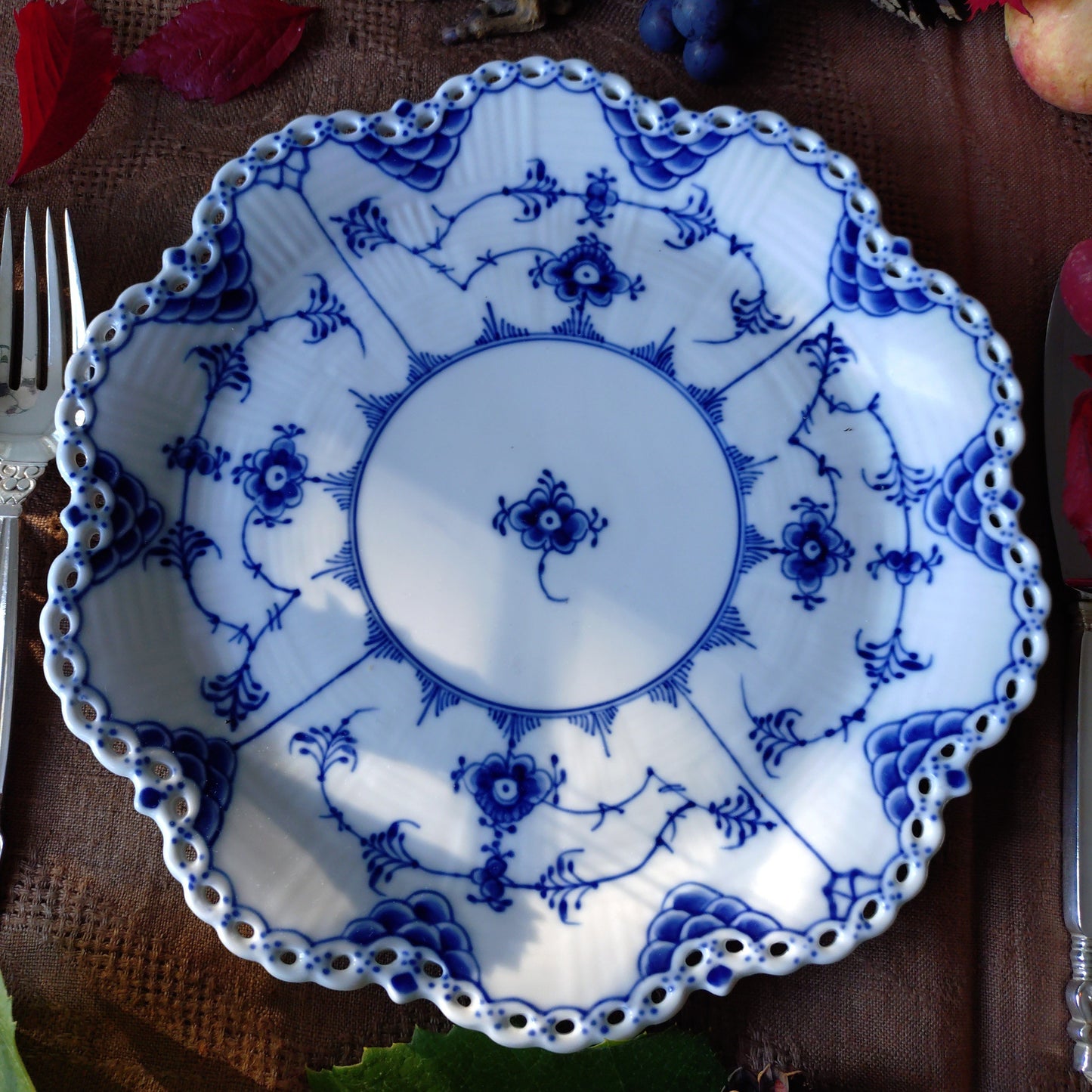 1975-1979年RoyalCopenhagenFullLaceフルレース直径約25㎝Dのお皿/Plate25cm