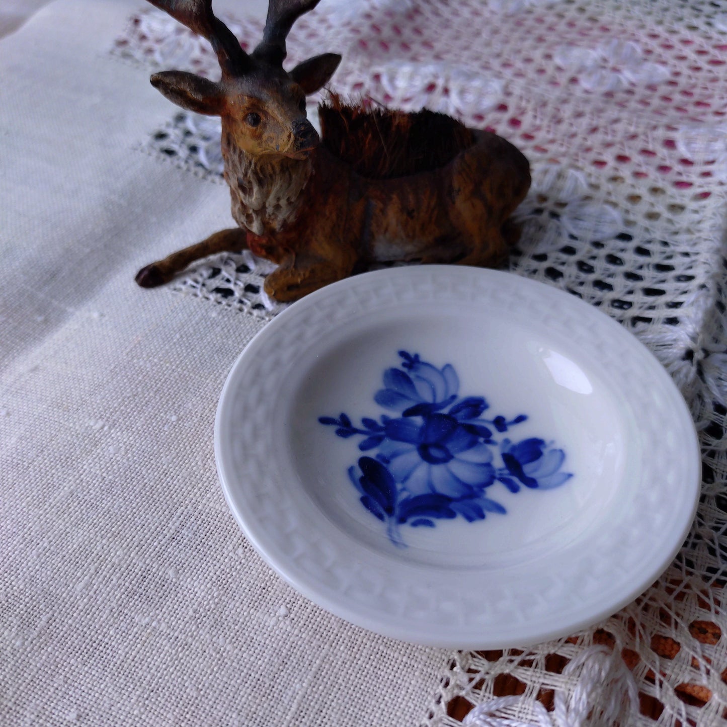 1959年のRoyalCopenhagenブルーフラワープレインのバター皿直径8.2㎝D/BlueFlowerPlainButterPlate