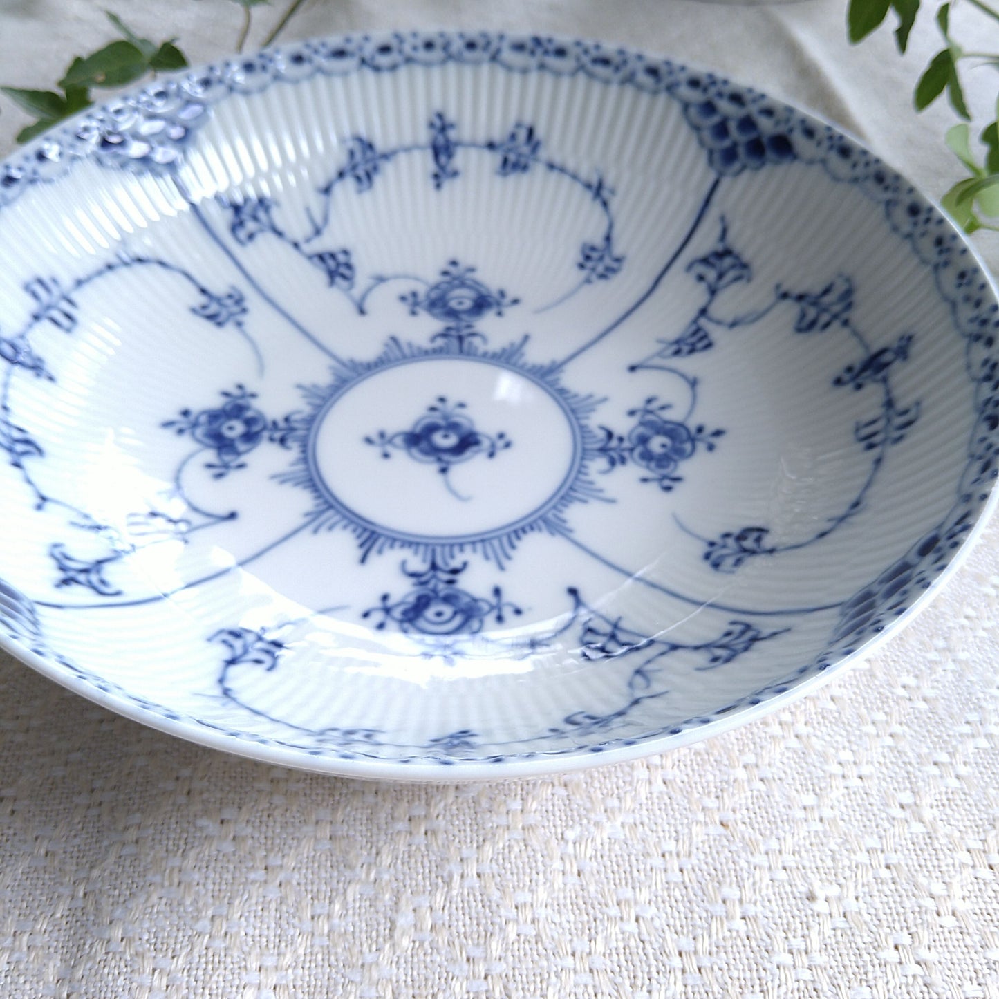 1975～1979年丸のサラダ皿21㎝/Half lace, Salad bowl