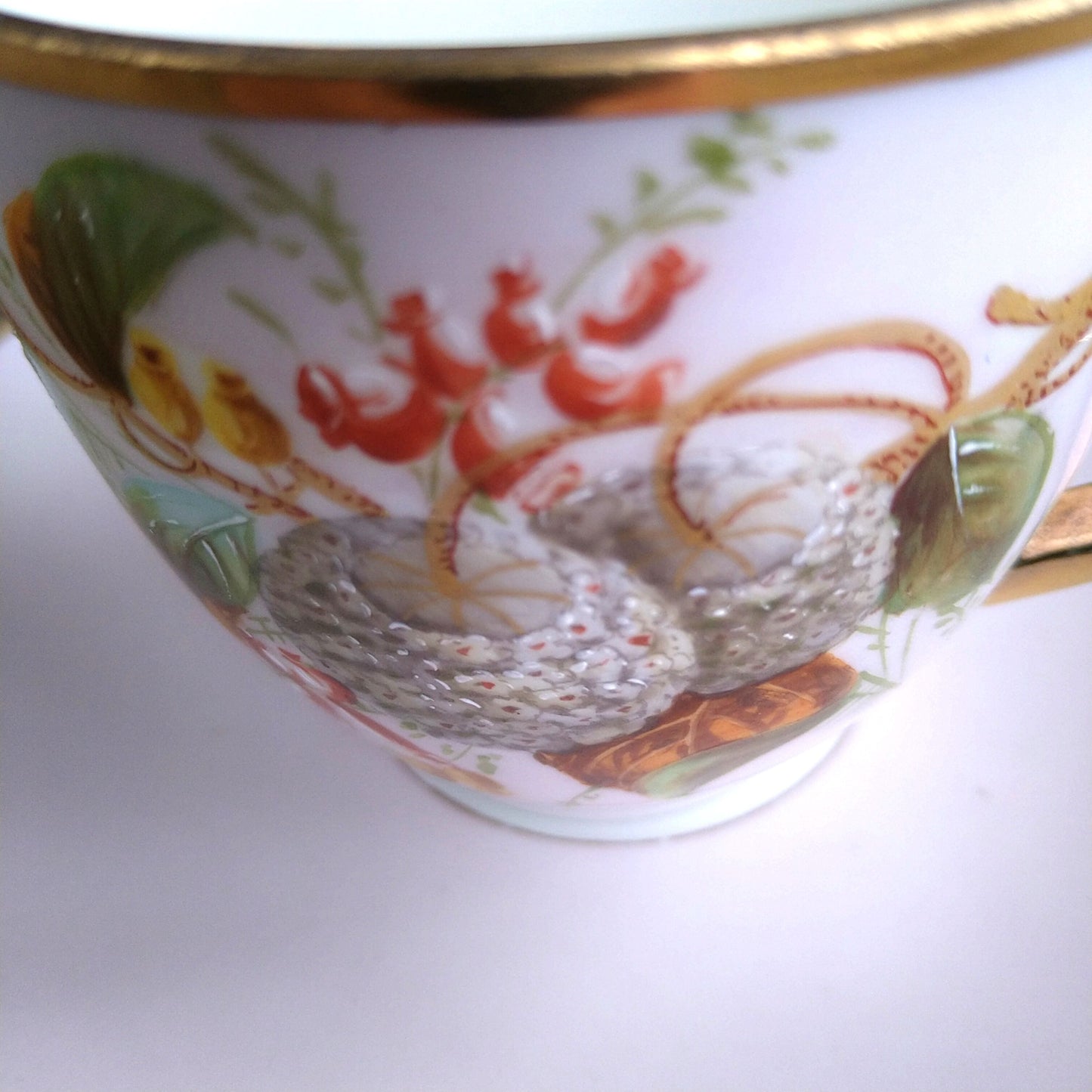 1853～1894年!Bing＆Grondahlビングオーグレンダールのアンティークのピンクのカップソーサー/AntiqueCupSaucer