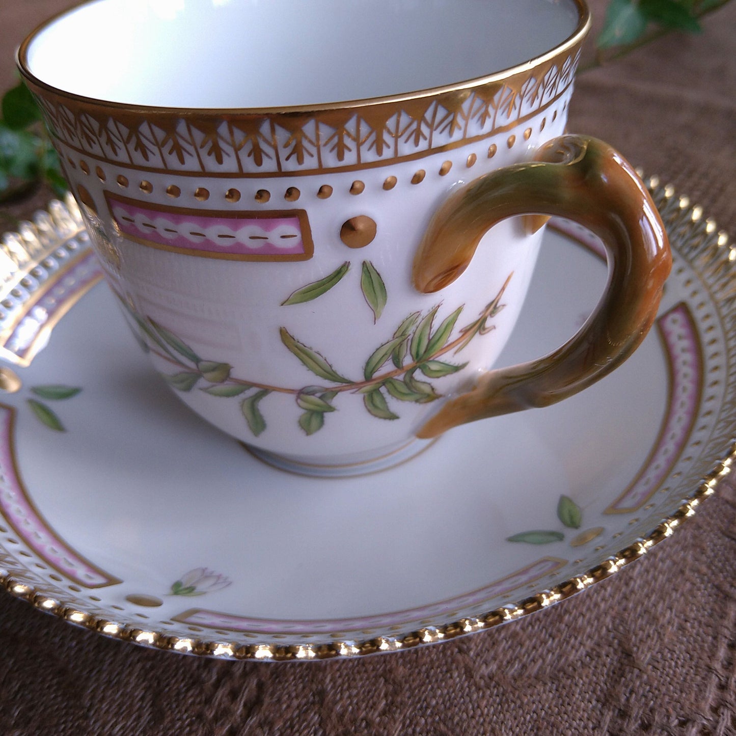 RoyalCopenhagenフローラダニカのコーヒーカップソーサー/Flora Danica cup and saucer