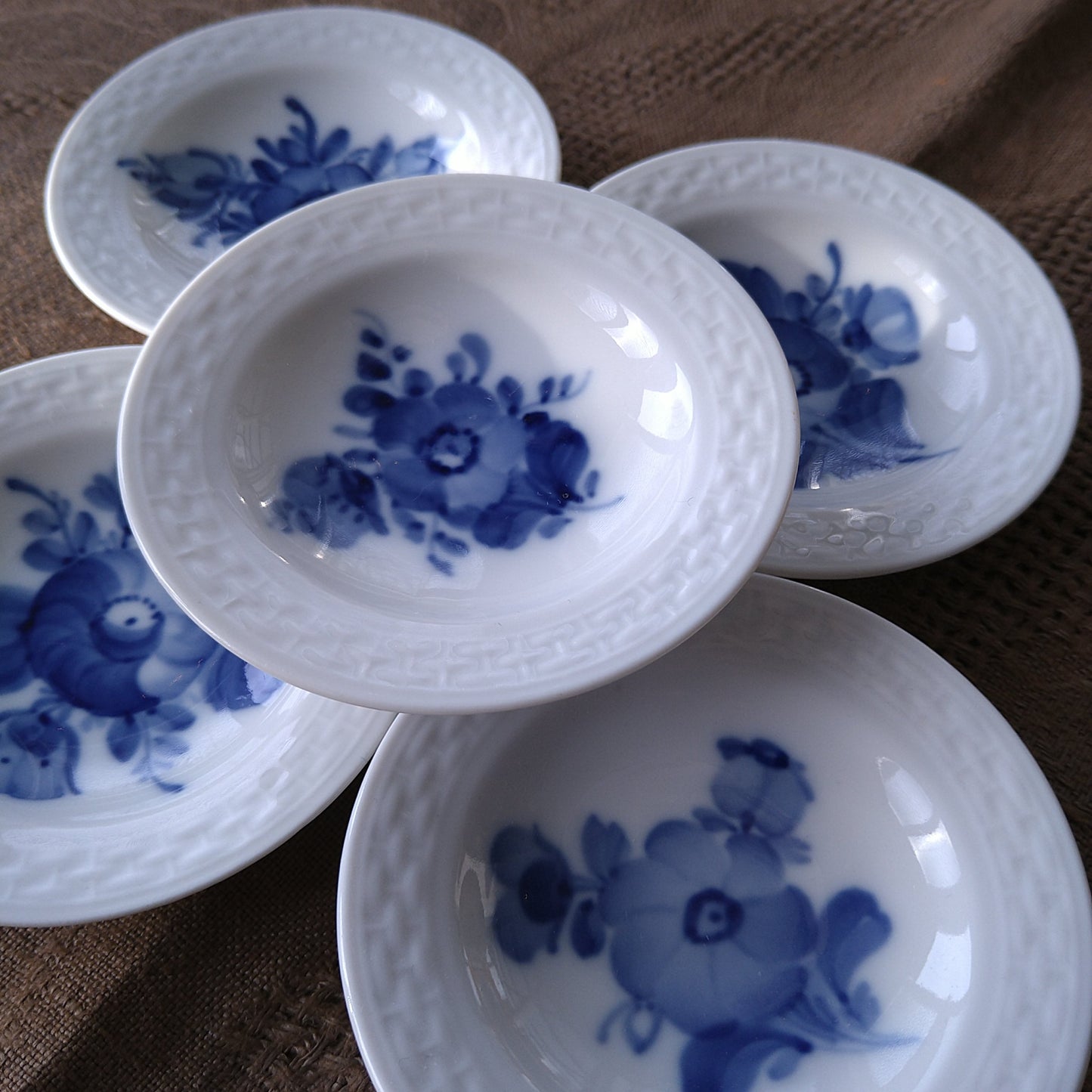 1959年のRoyalCopenhagenブルーフラワープレインのバター皿直径8.2㎝D/BlueFlowerPlainButterPlate