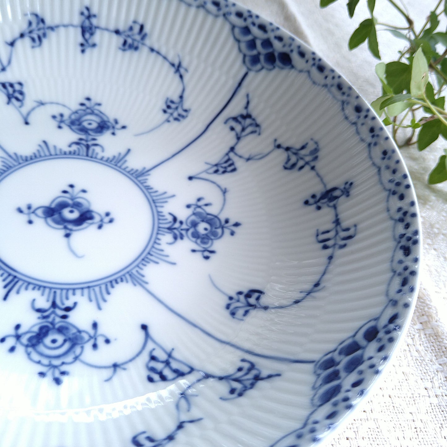 1975～1979年丸のサラダ皿21㎝/Half lace, Salad bowl