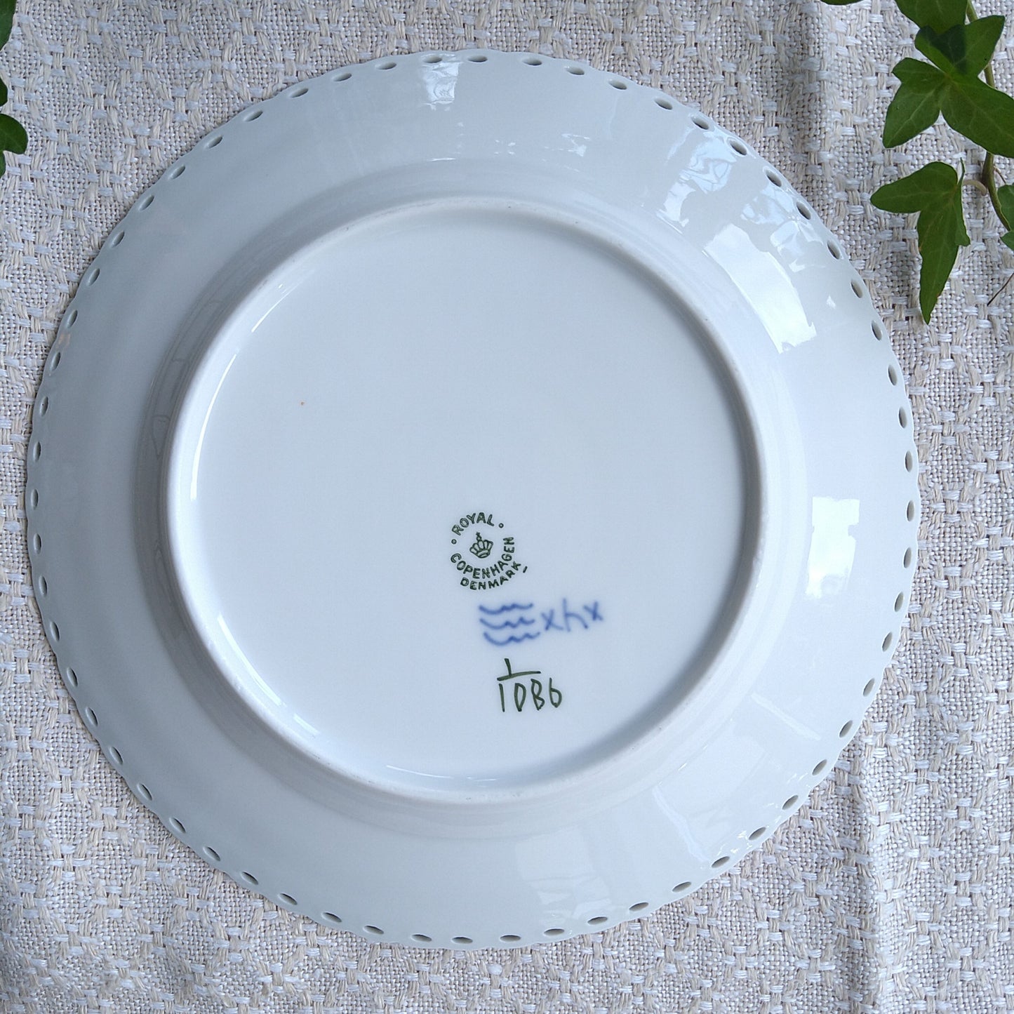 RoyalCopenhagenフルレース19㎝プレート1960年代/Full lace 19cm Plate