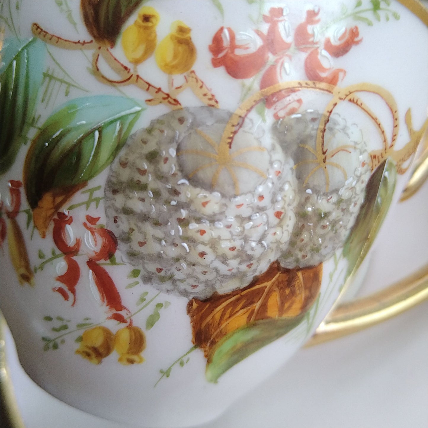 1853～1894年!Bing＆Grondahlビングオーグレンダールのアンティークのピンクのカップソーサー/AntiqueCupSaucer