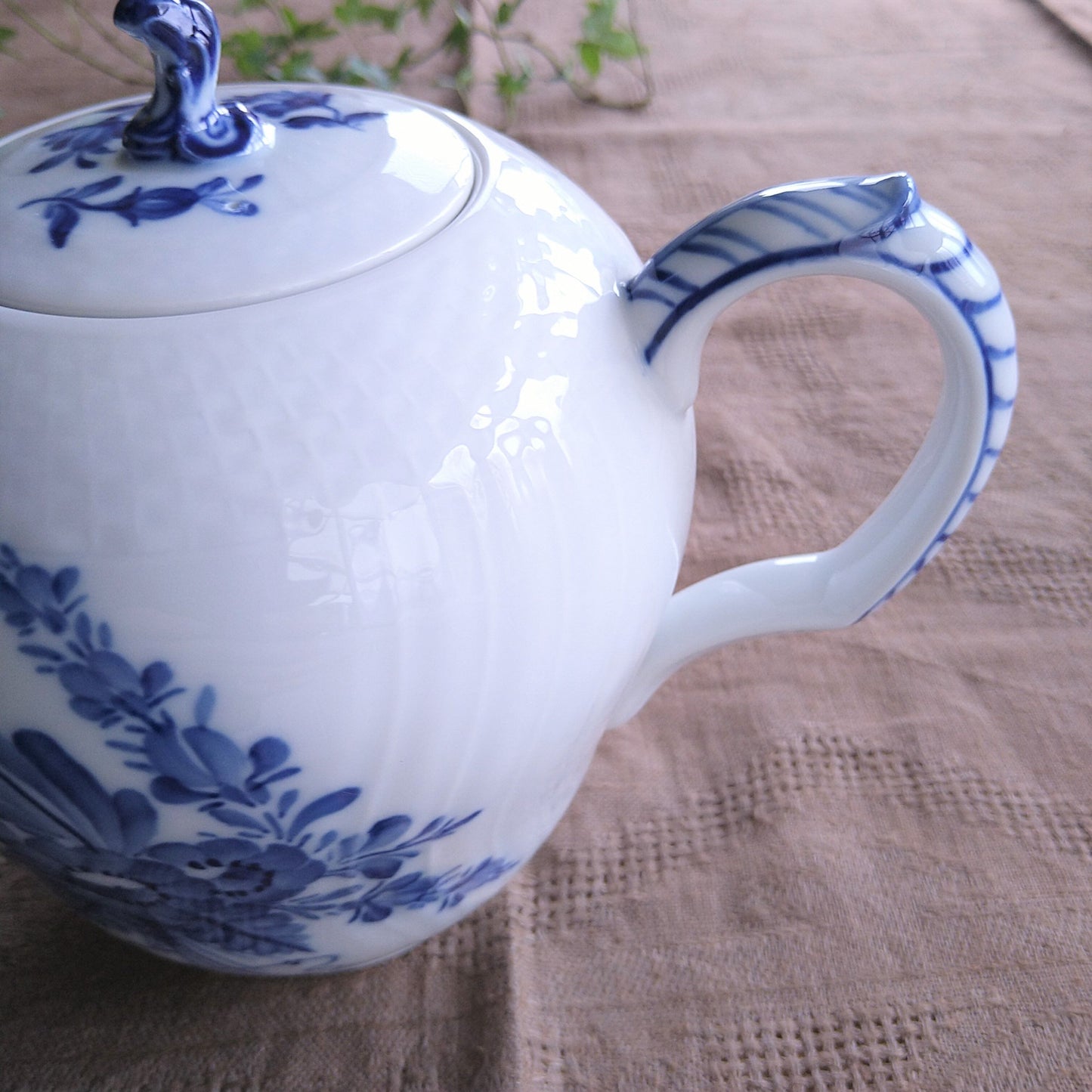 Royal copenhagenブルフラワーカーブティーポット高さ16.5㎝/Blue flower curve Tea pot 16.5cm H