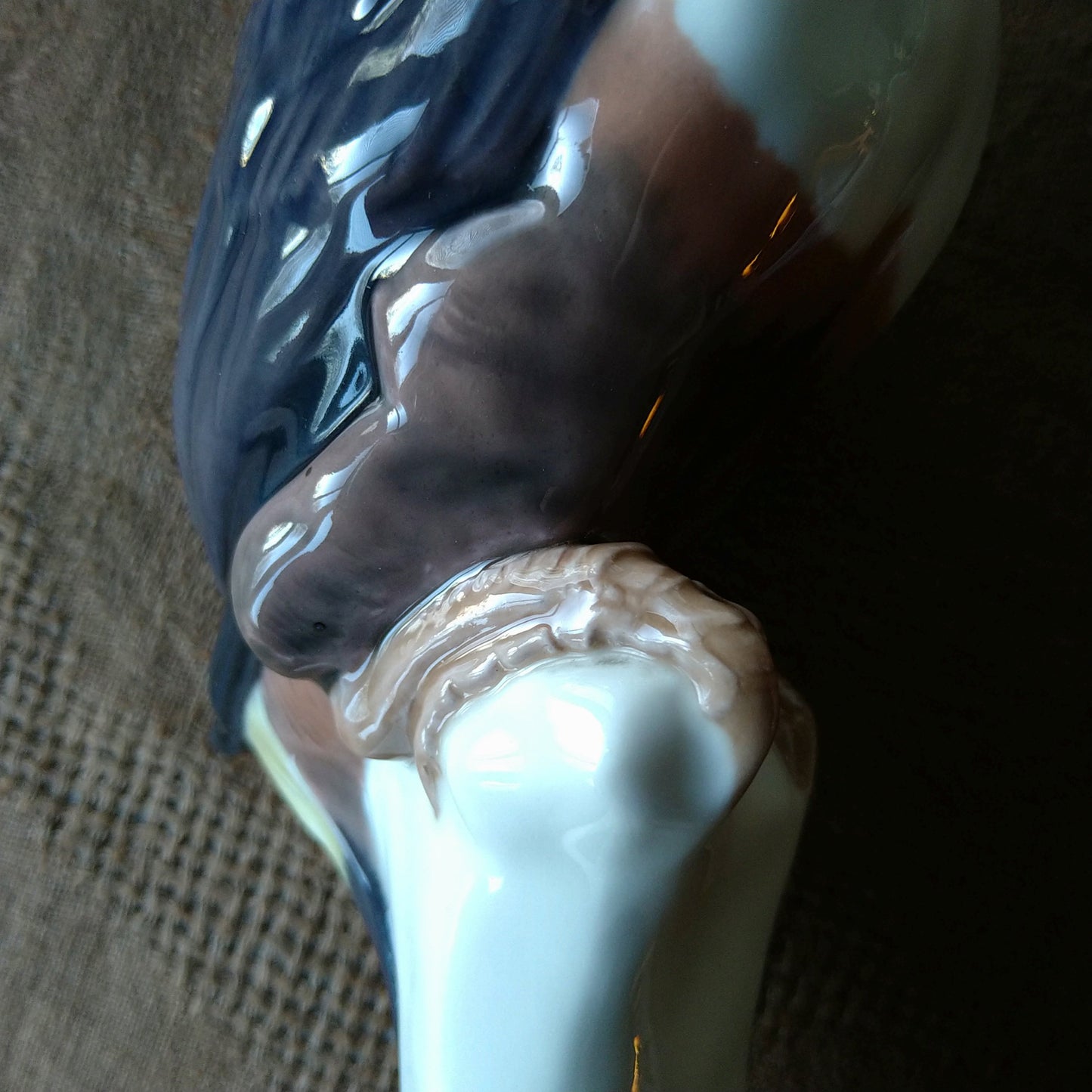 Circa 1909-1920 Meissen Toucan (model by Paul Walther) / Jugendstil / Height approx. 30.5 cm