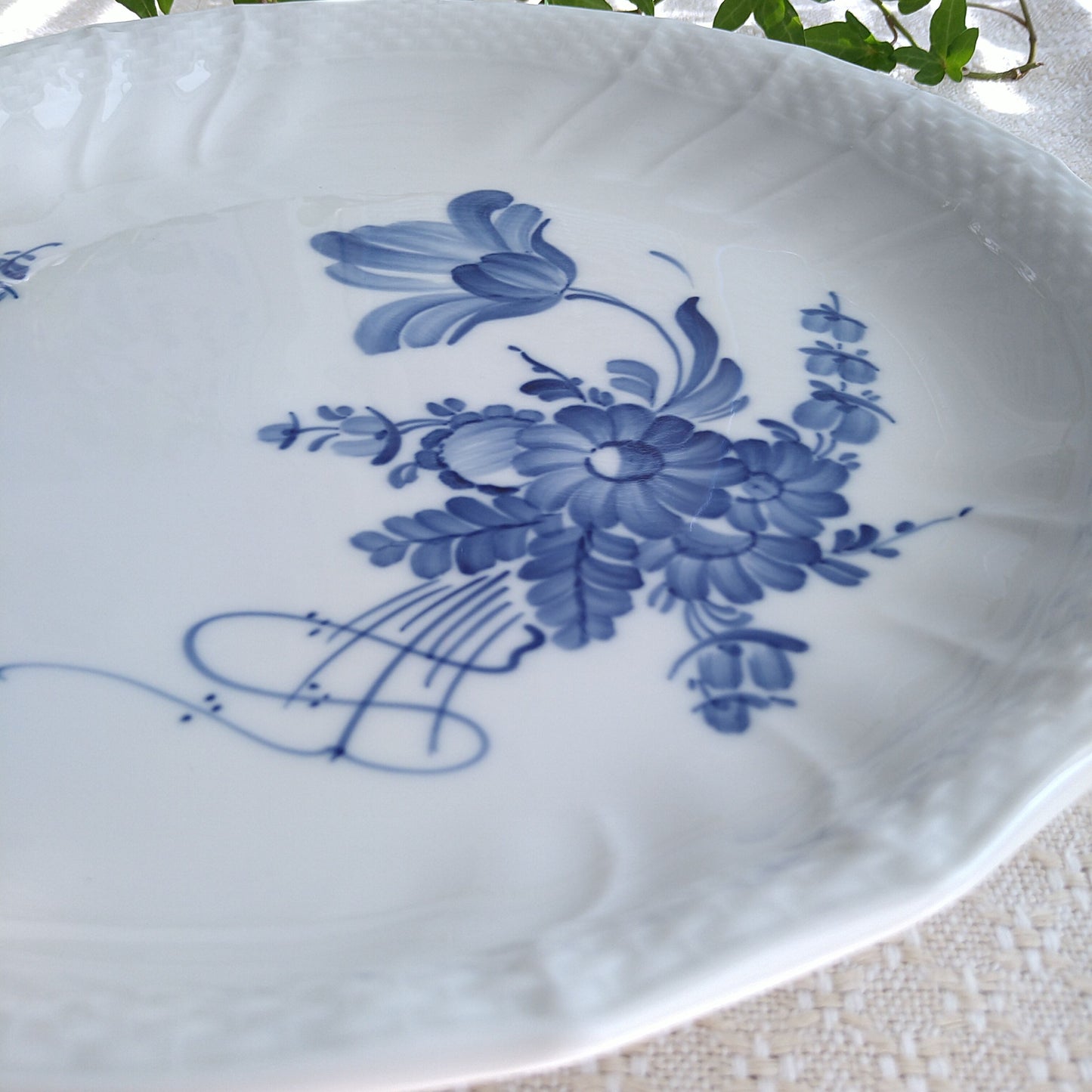 1969～1974年のブルーフラワーカーブ丸大皿直径29.5㎝D/LargePlate
