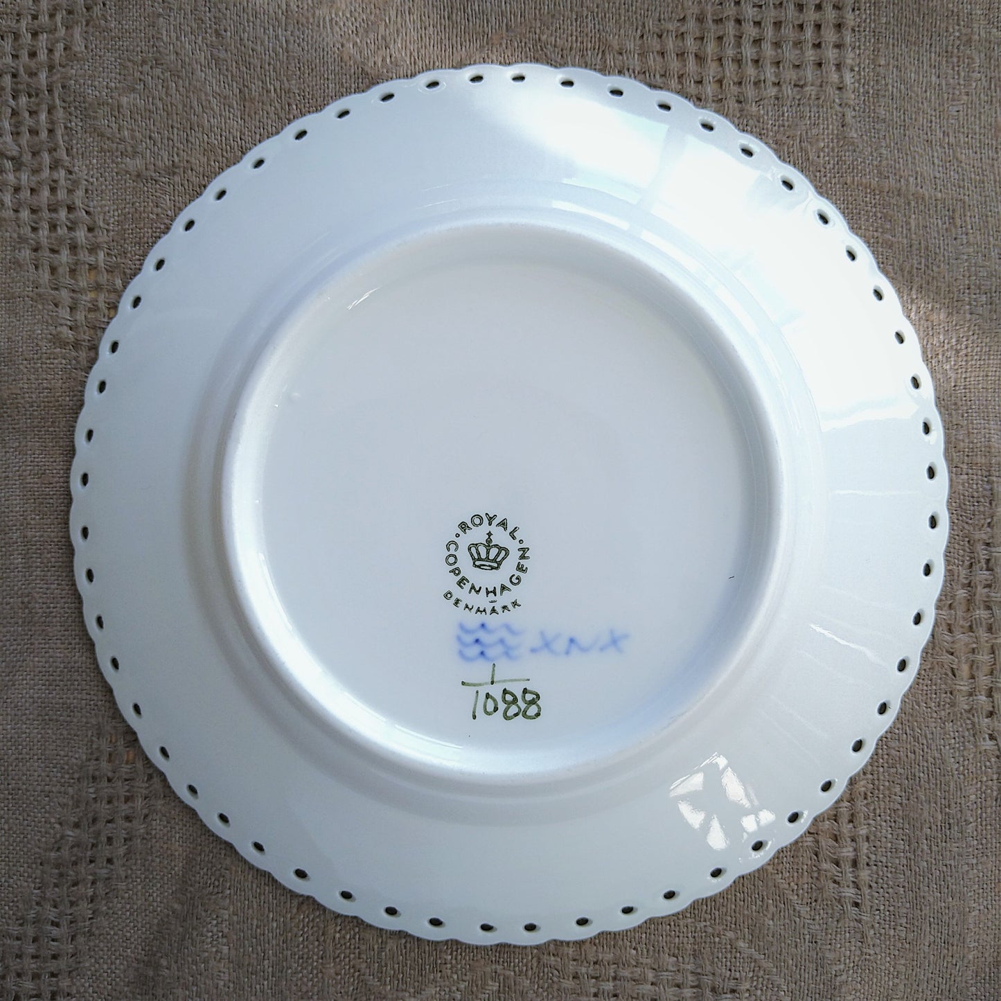 Royal Copenhagen 全花邊麵包盤 直徑 15 公分/Bread Plate 15cm D
