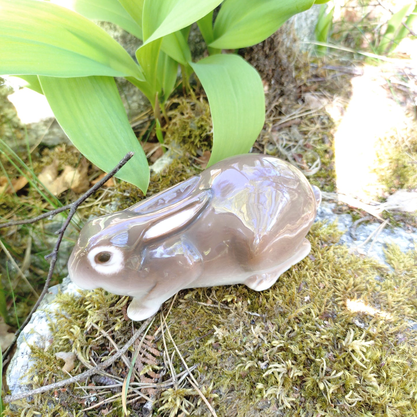 Bing＆Grondahlビングオーグレンダールの茶色うさぎ🐰は体長約12.8㎝L