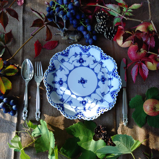 1975-1979年RoyalCopenhagenFullLaceフルレース直径約25㎝Dのお皿/Plate25cm