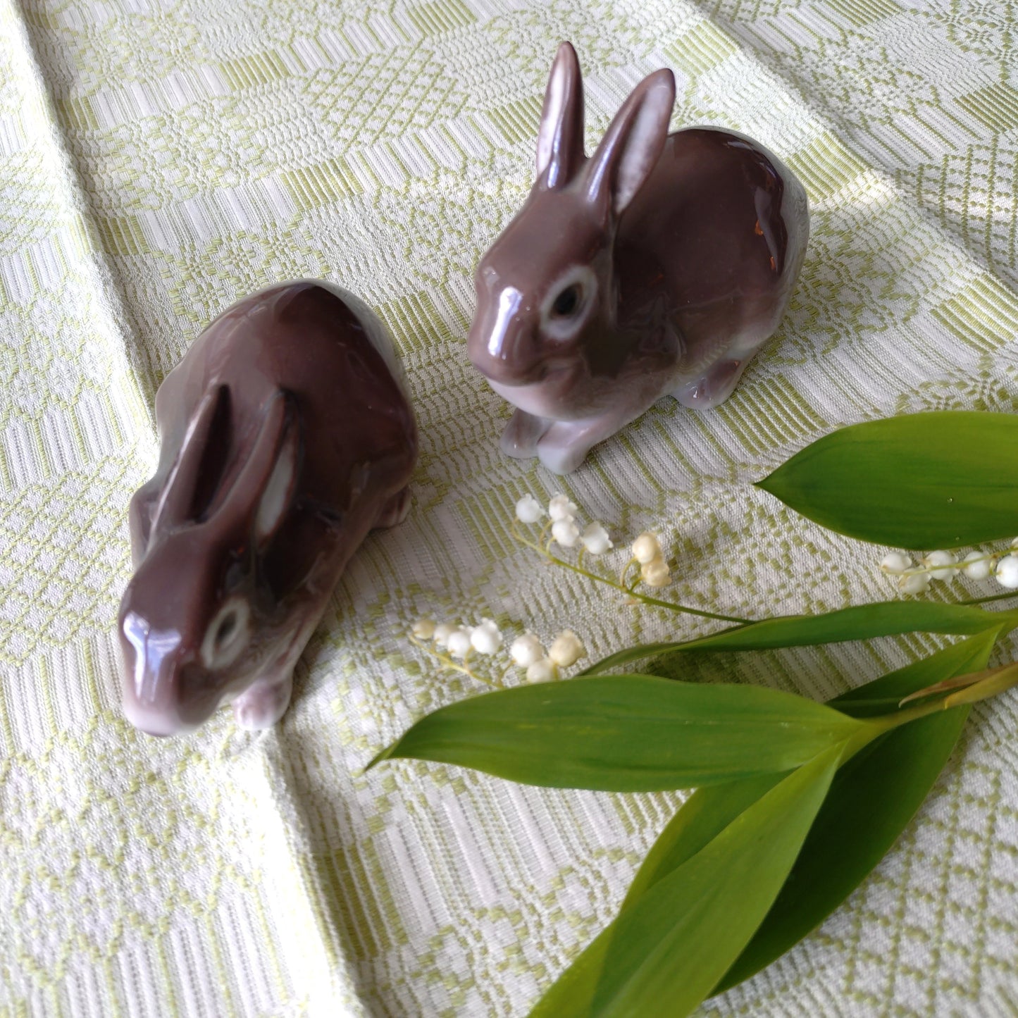 Bing＆Grondahlビングオーグレンダールの茶色うさぎ🐰は体長約12.8㎝L