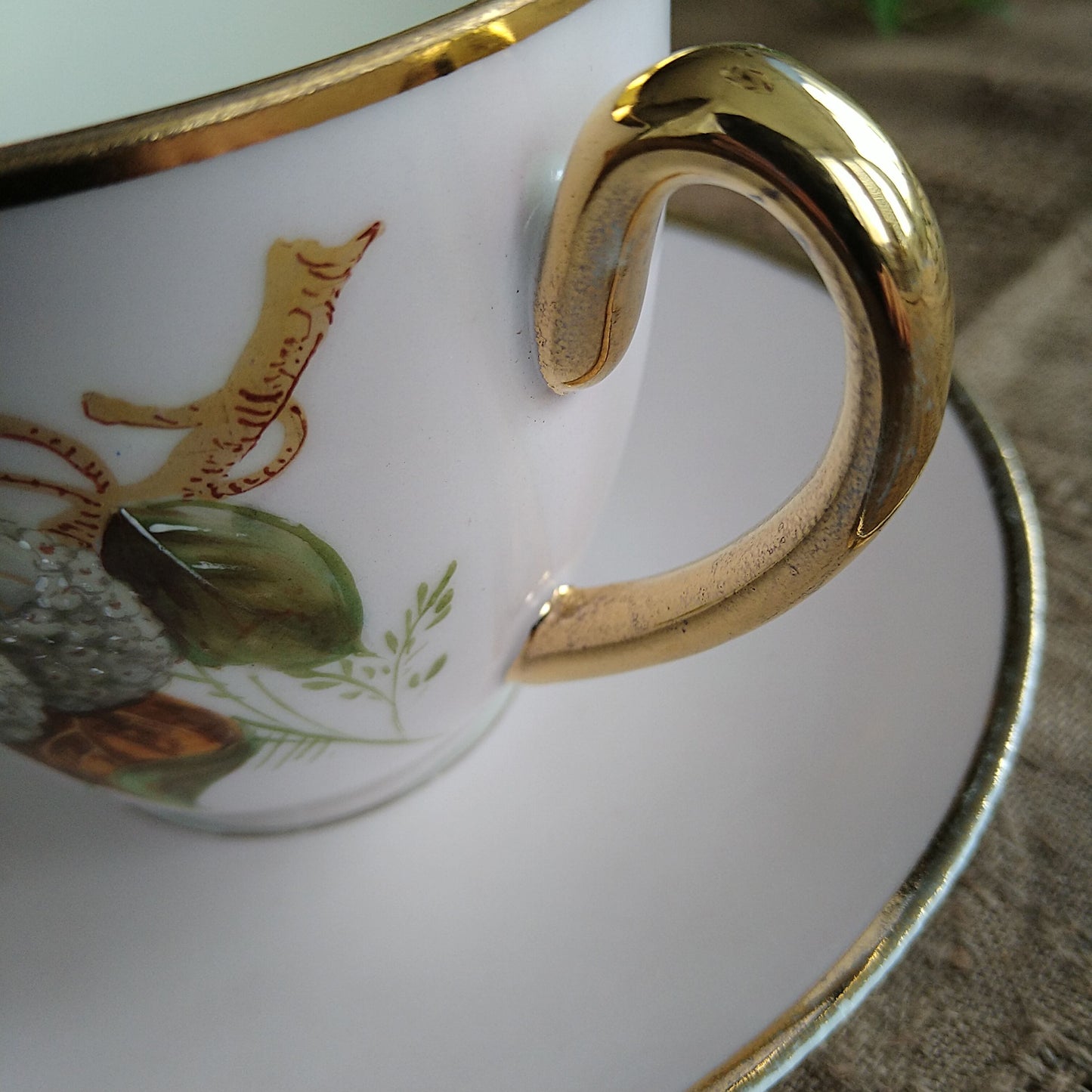 1853～1894年!Bing＆Grondahlビングオーグレンダールのアンティークのピンクのカップソーサー/AntiqueCupSaucer