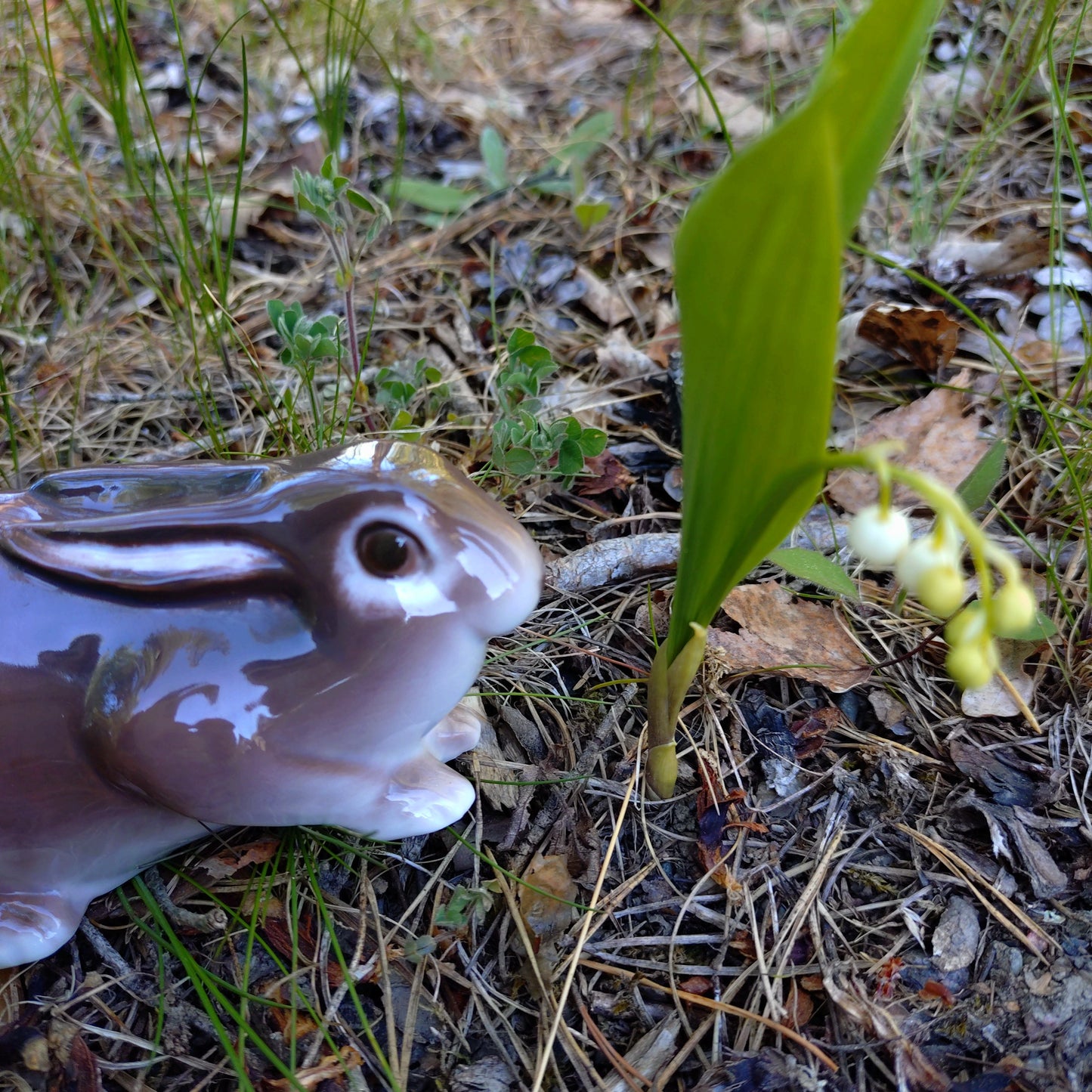 Bing＆Grondahlビングオーグレンダールの茶色うさぎ🐰は体長約12.8㎝L