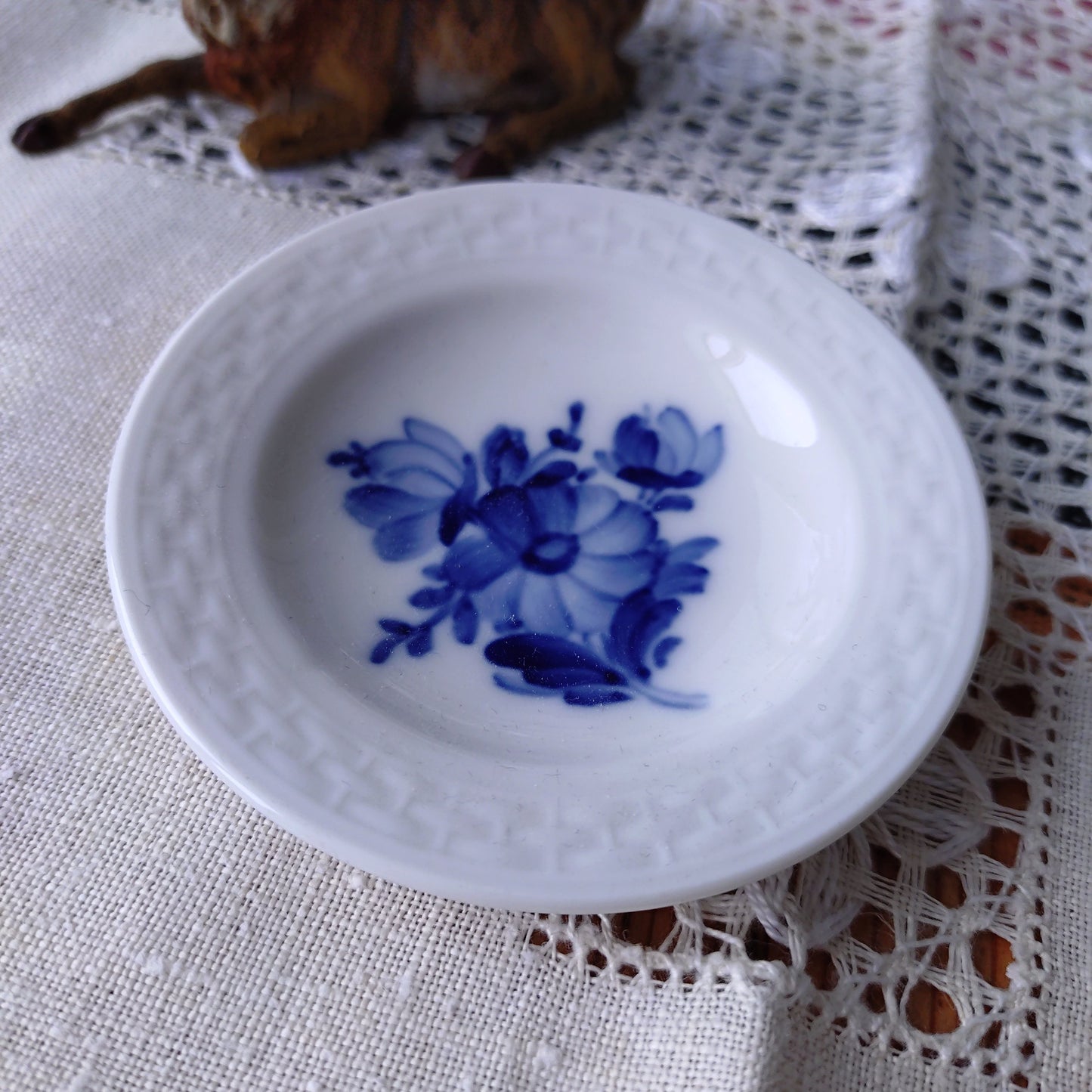 1959年のRoyalCopenhagenブルーフラワープレインのバター皿直径8.2㎝D/BlueFlowerPlainButterPlate