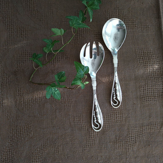 GeorgJensenオーナメンタルNo42スプーンフォークセット/Ornamental No42 Spoon and Fork set