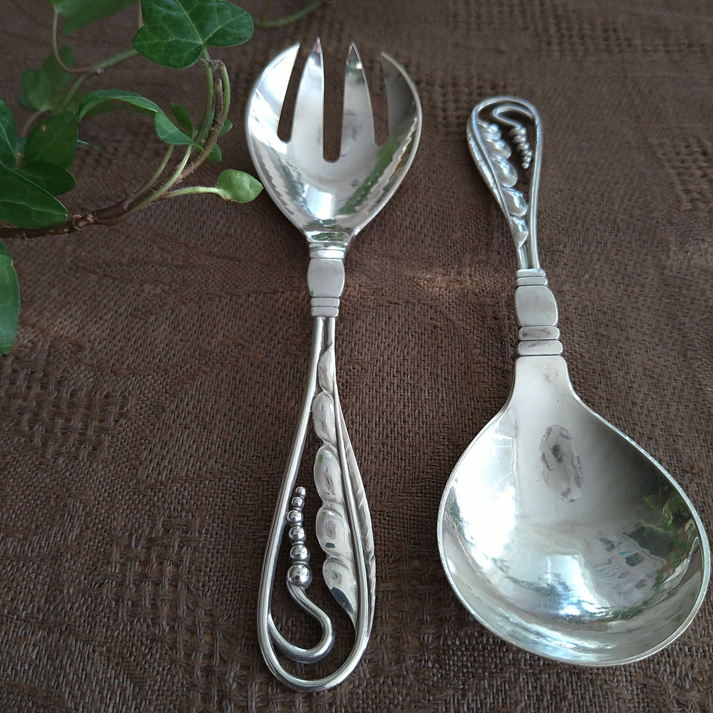 GeorgJensenオーナメンタルNo42スプーンフォークセット/Ornamental No42 Spoon and Fork set