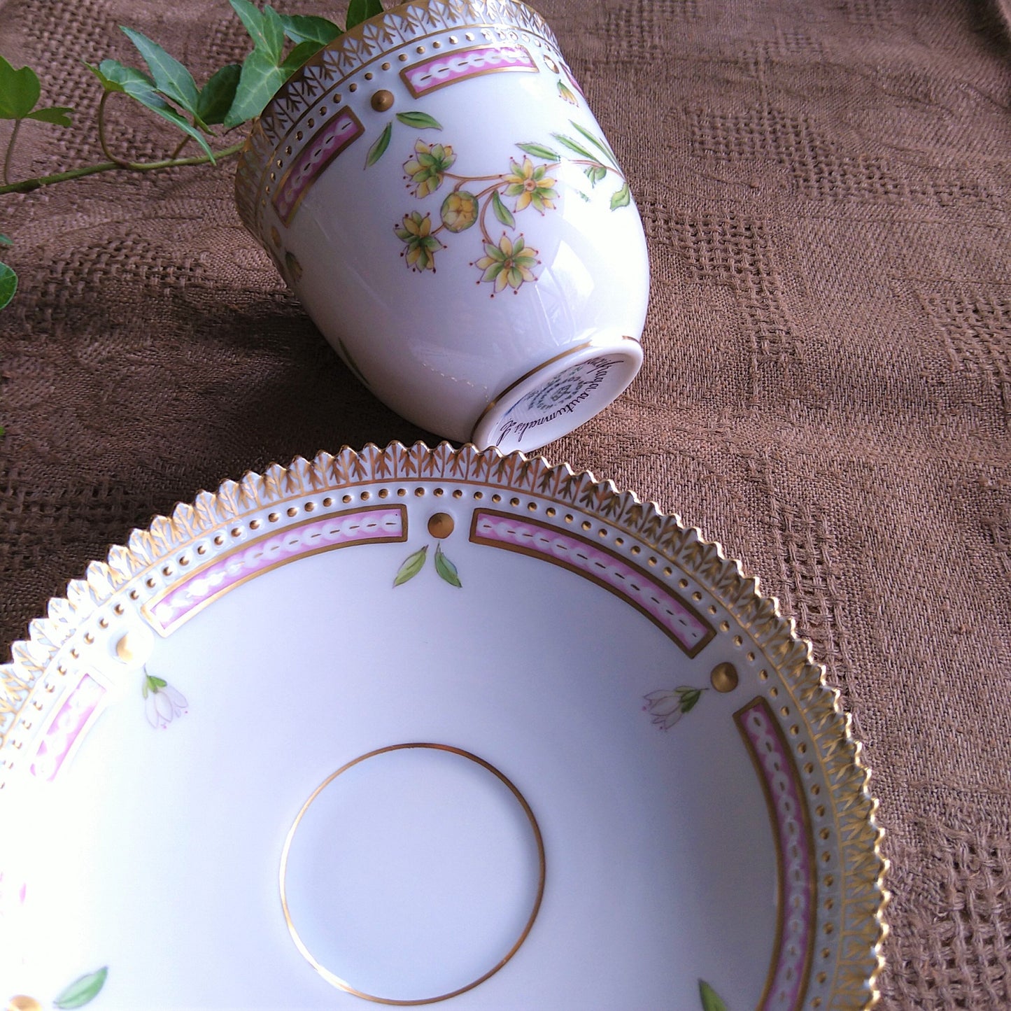RoyalCopenhagenフローラダニカのコーヒーカップソーサー/Flora Danica cup and saucer