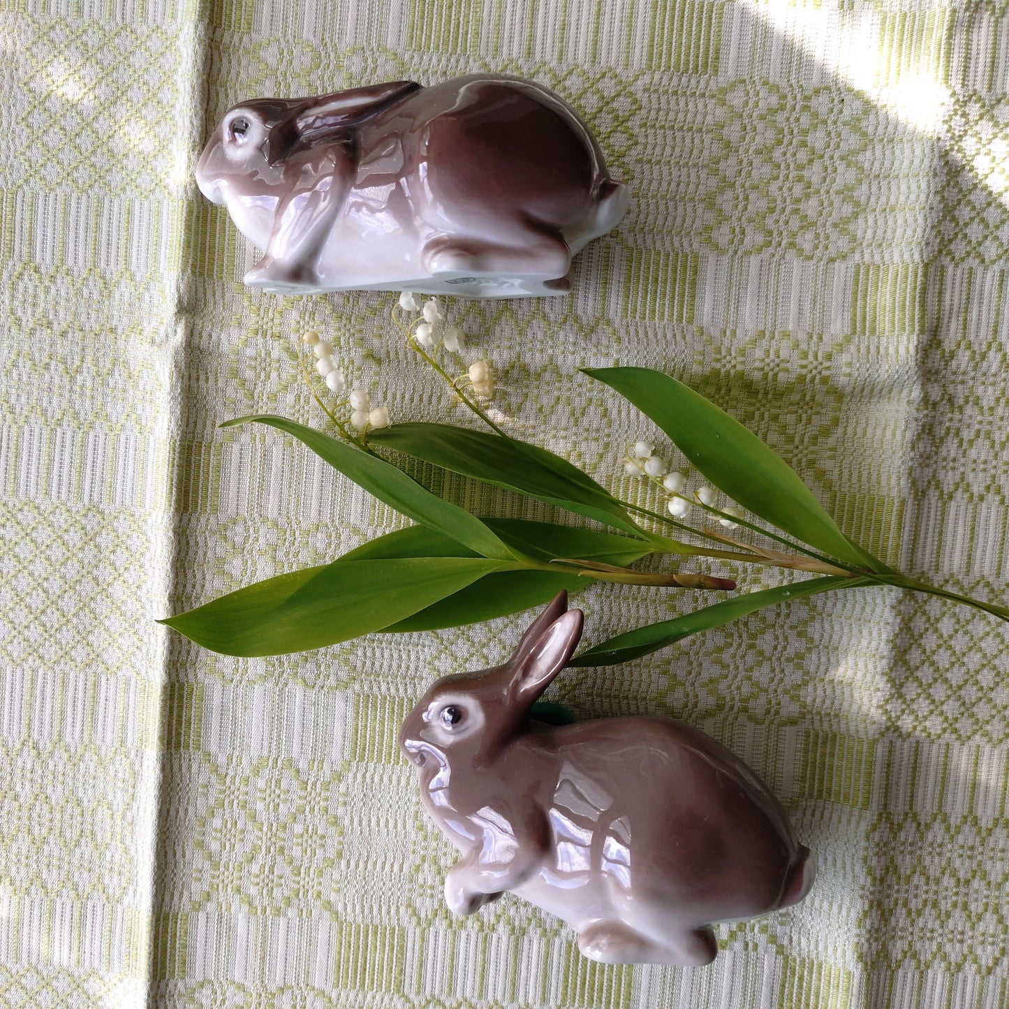 Bing＆Grondahlビングオーグレンダールの茶色うさぎ🐰は体長約12.8㎝L