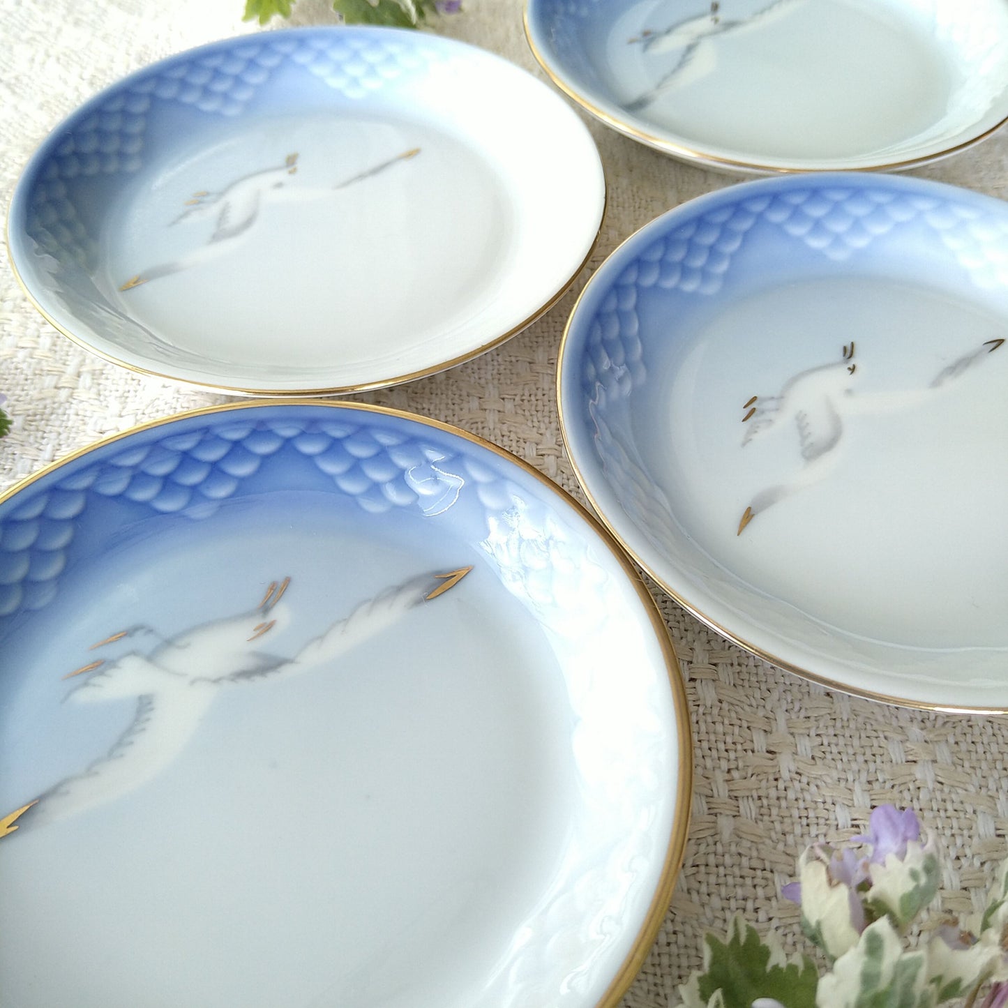 1970～1983年のBingGrondahlビングオーグレンダール・シーガルのバタープレート直径約10㎝Φ/B＆G・Seagull・ButterPad