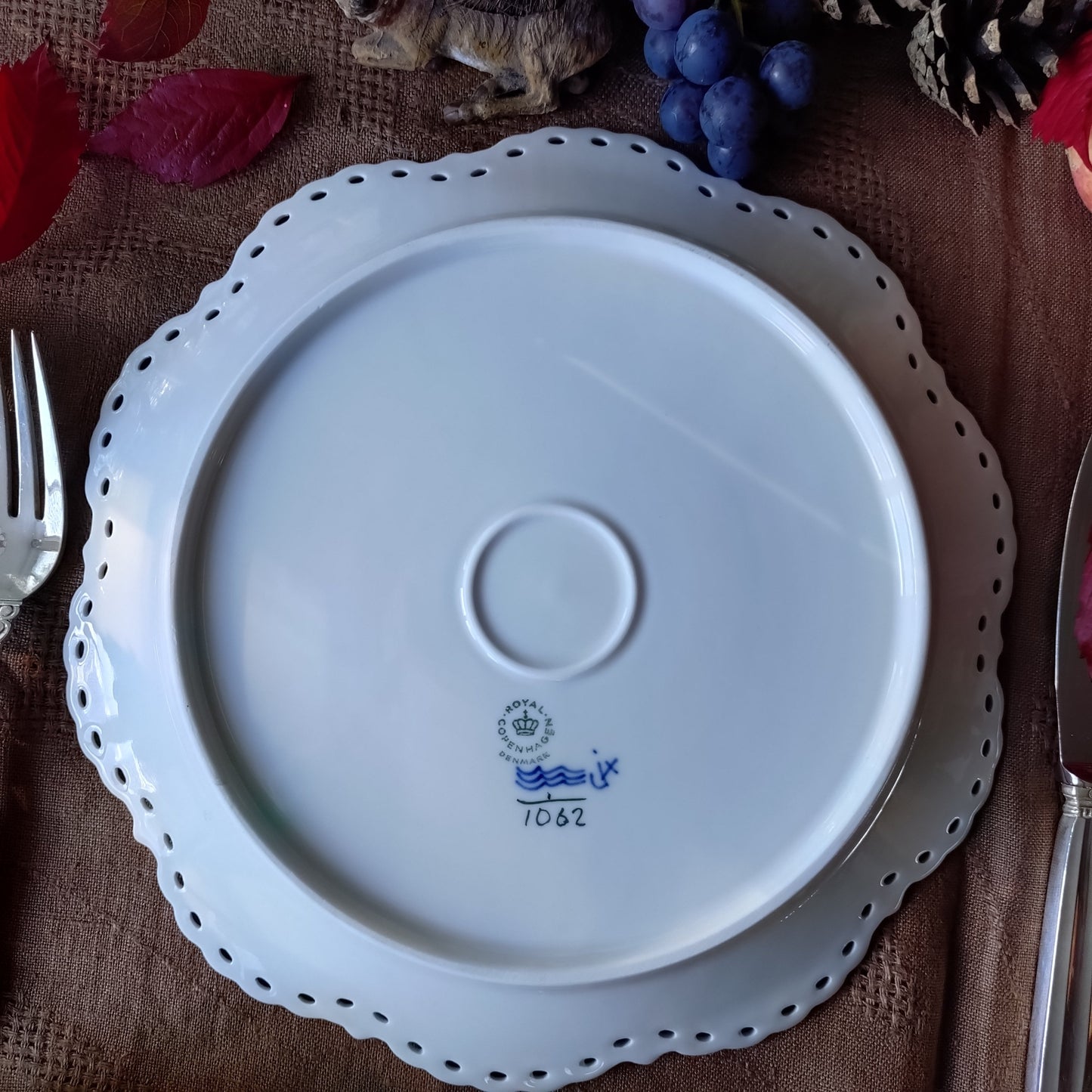 1975-1979年RoyalCopenhagenFullLaceフルレース直径約25㎝Dのお皿/Plate25cm