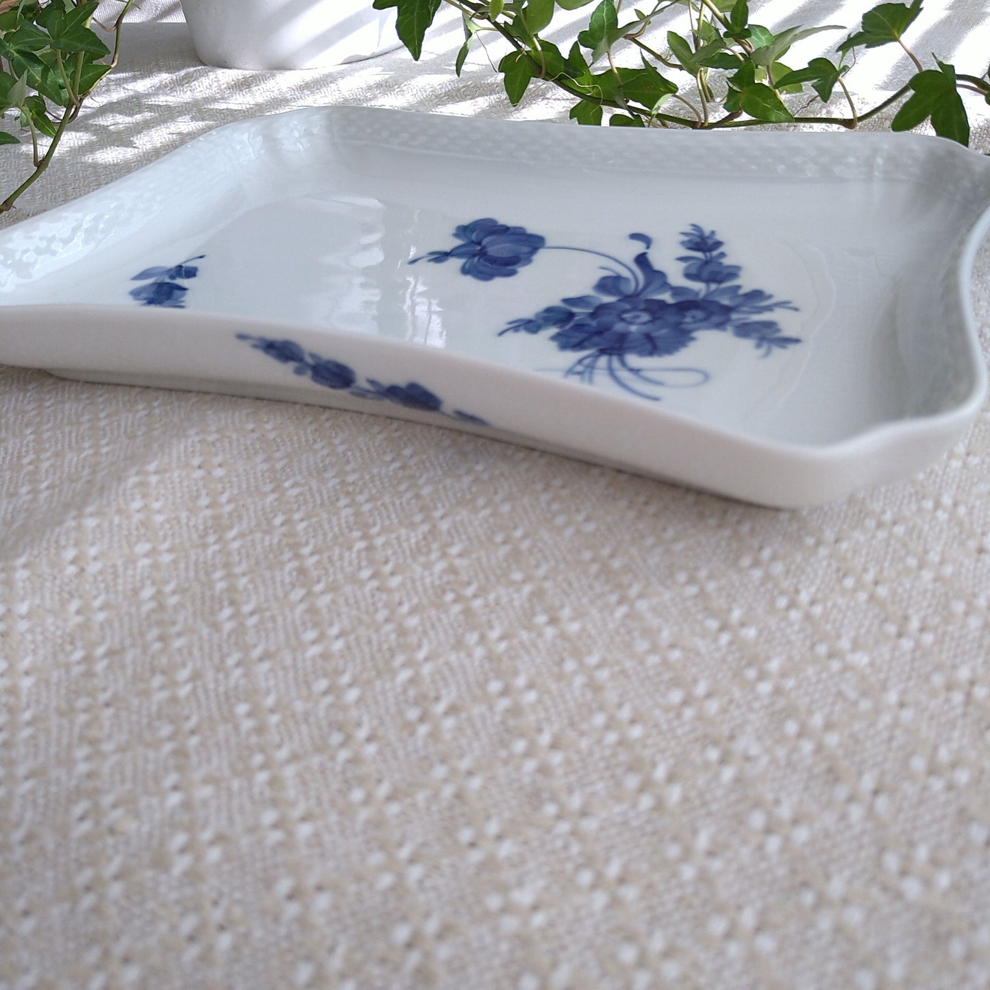 1964～1974年のRoyalCopenhagenブルーフラワーカーブ角トレイ24×17㎝/BlueFlowerSquareTray