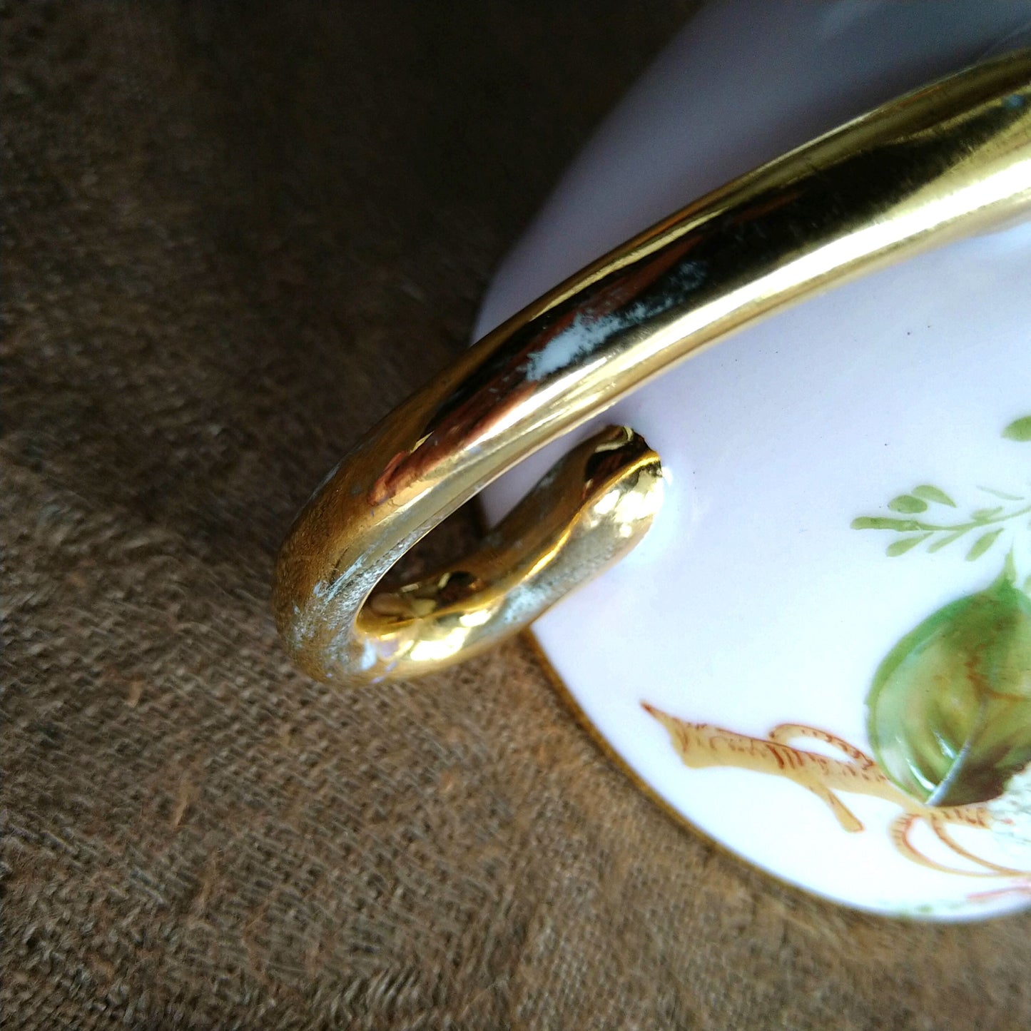 1853～1894年!Bing＆Grondahlビングオーグレンダールのアンティークのピンクのカップソーサー/AntiqueCupSaucer