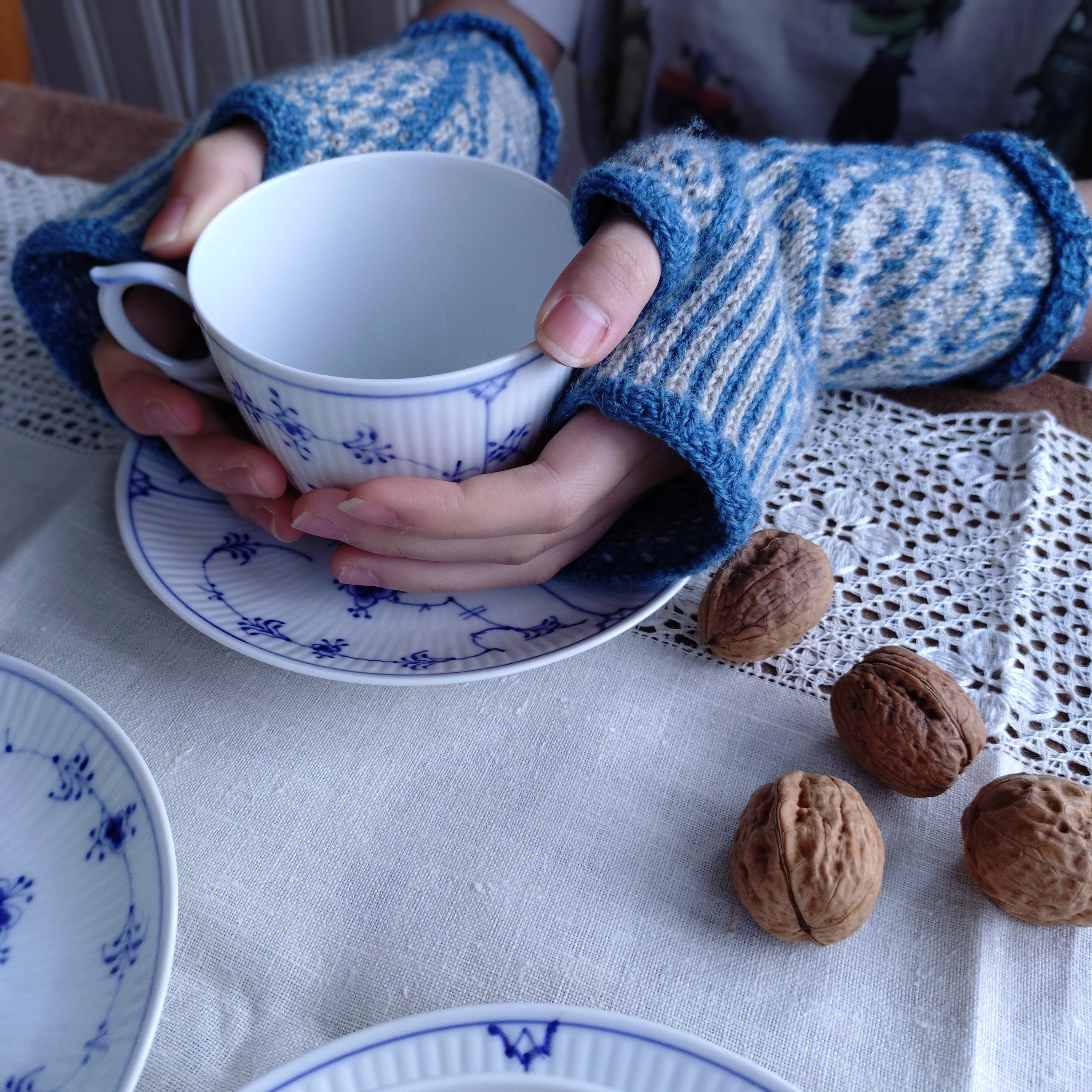 RoyalCopenhagenブルーフルーテッド/BlueFlutedハーフレース – Antique
