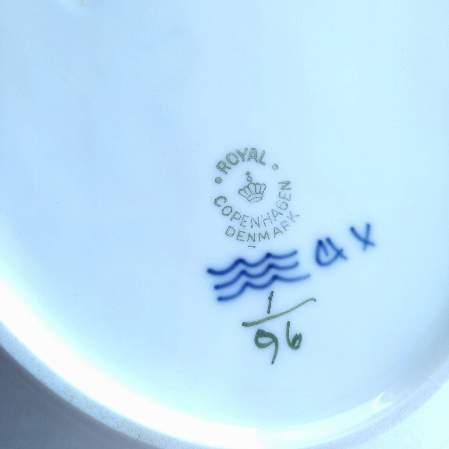 1957年RoyalCopenhagenブルーフルーテッドプレインの小さめ楕円皿25㎝×19.5㎝/BlueFlutedPlainOvalPlate