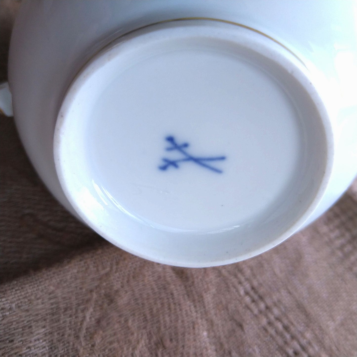 1924年以前マイセン自然主義様式絵付けのミルクピッチャー/Milk Jug