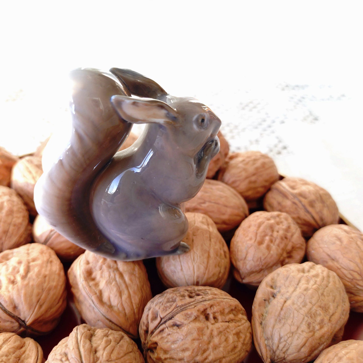 Royal Copenhagen squirrel with nuts! ❤️Approximately 7cm H x 5cm W