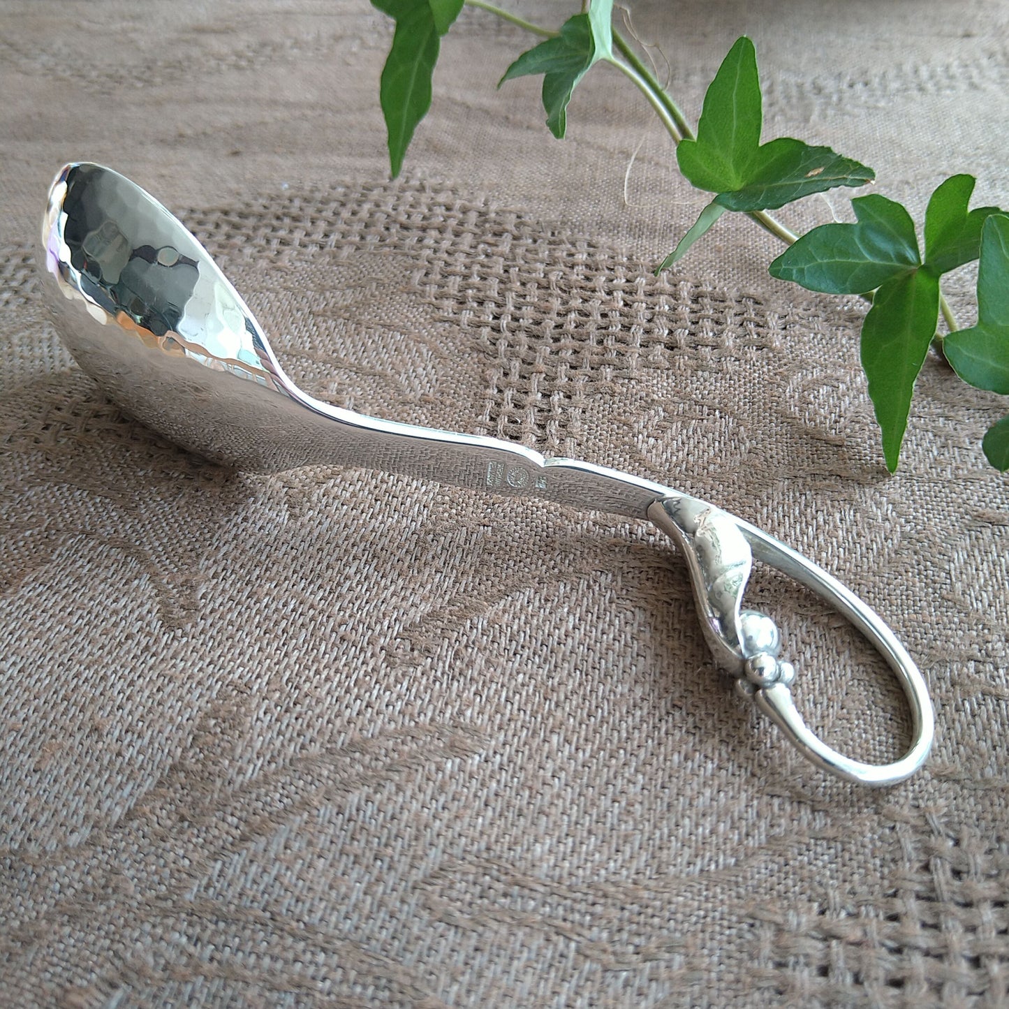 GeorgJensen オーナメンタルピース、モデル番号141のコンポートスプーン（小）13.5㎝
