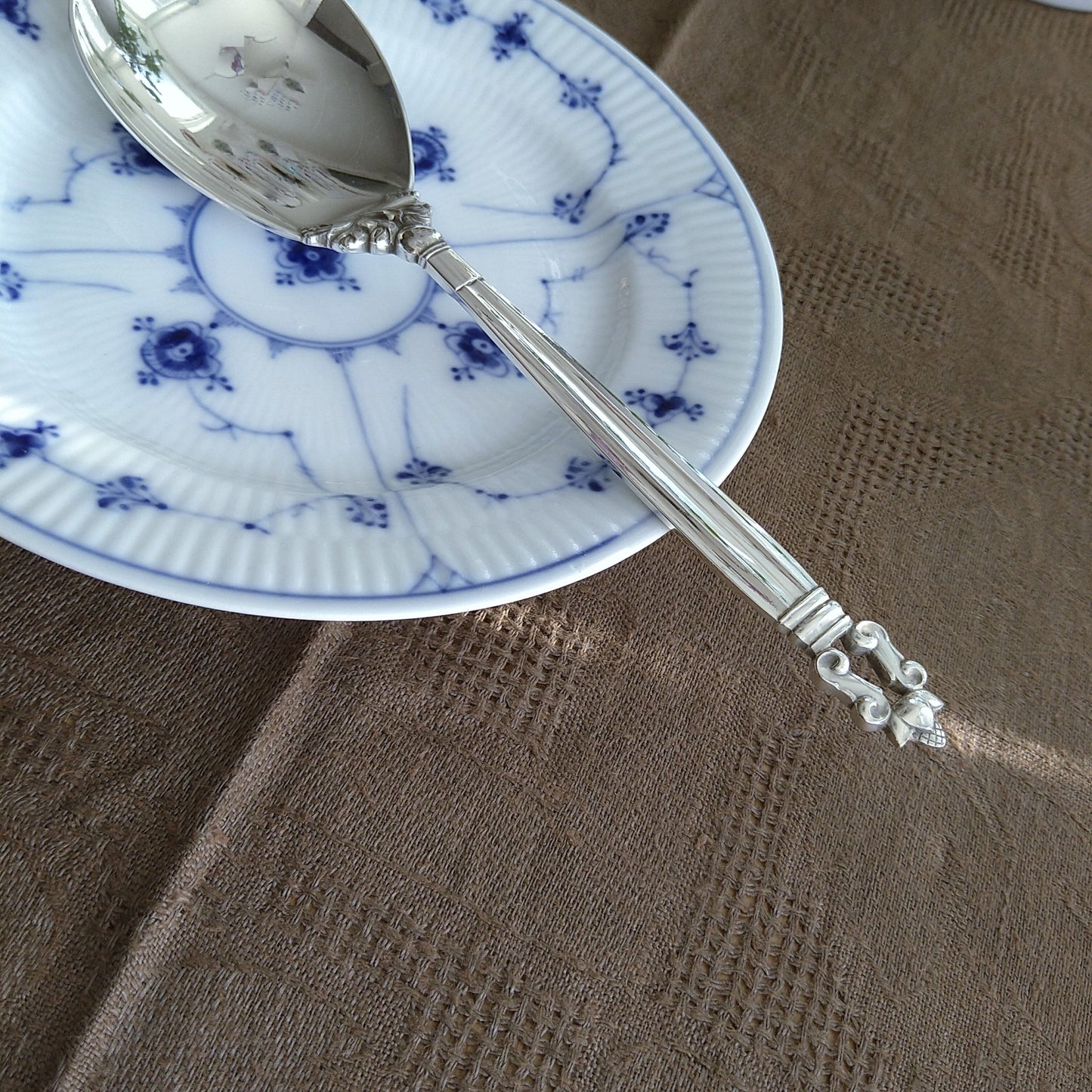 GeorgJensenエコーン特大スプーン長さ22.8㎝L/Acorn Large service spoon