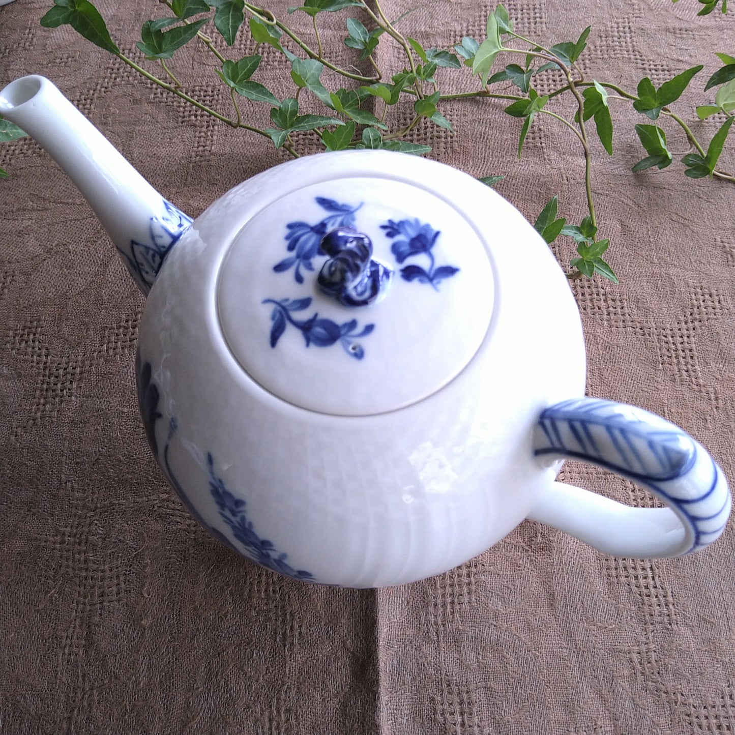 Royal copenhagenブルフラワーカーブティーポット高さ16.5㎝/Blue flower curve Tea pot 16.5cm H
