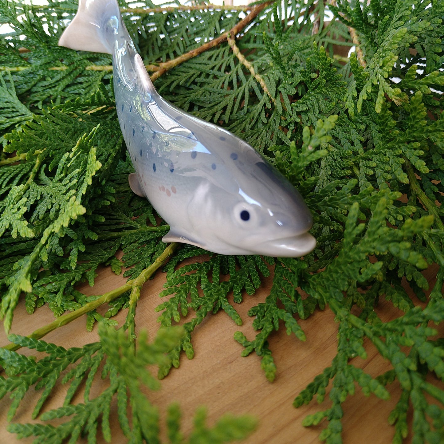 Royal Copenhagen Rainbow Trout Figurine, approx. 20.5cm L, approx. 7cm H