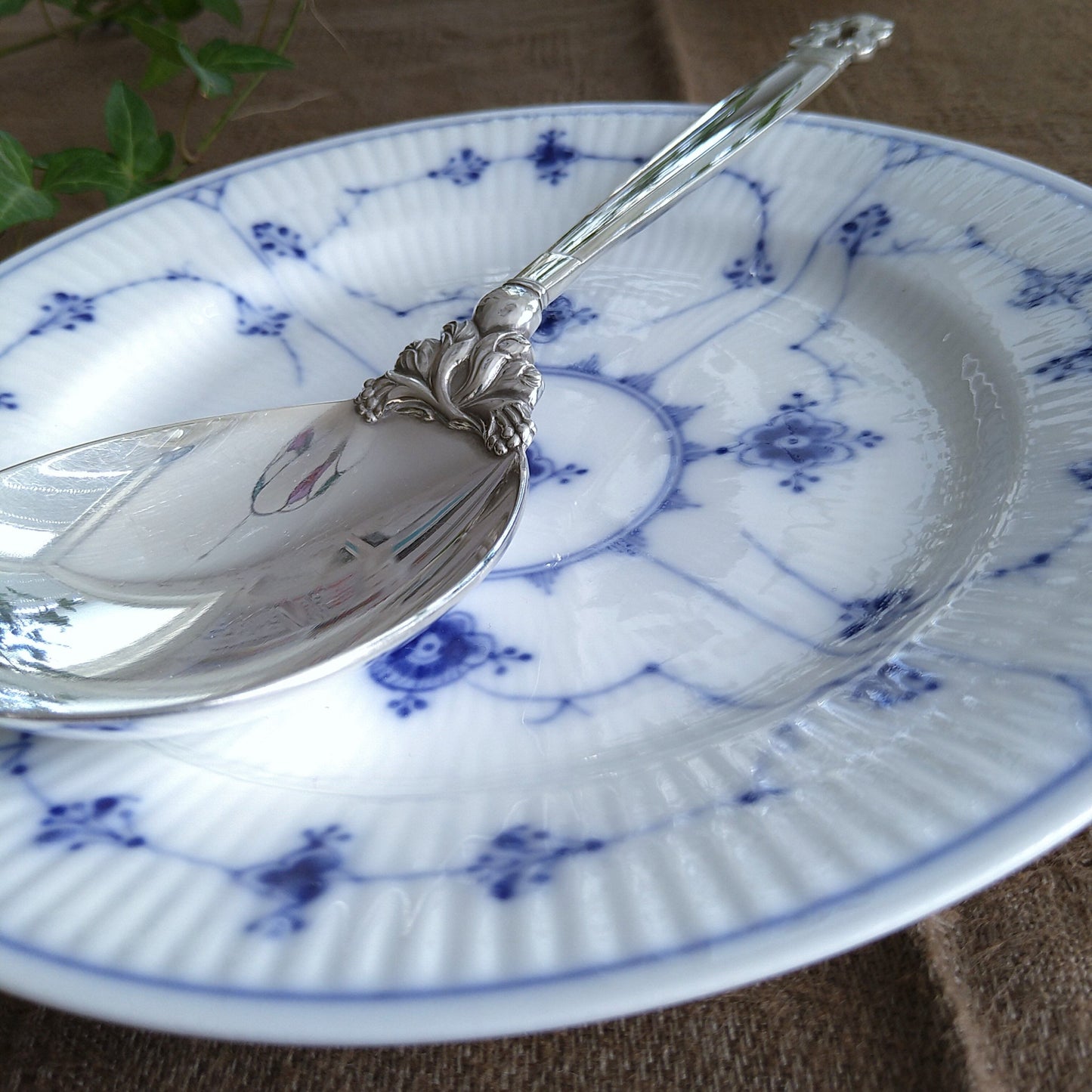 GeorgJensenエコーン特大スプーン長さ22.8㎝L/Acorn Large service spoon