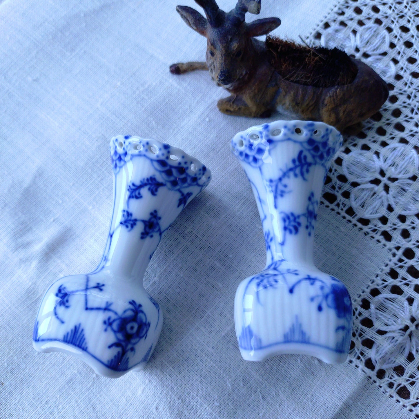 1969ー1974年のRoyalCopenhagenフルレース小さな花瓶高さ8㎝/Full Lace vase 8cmH